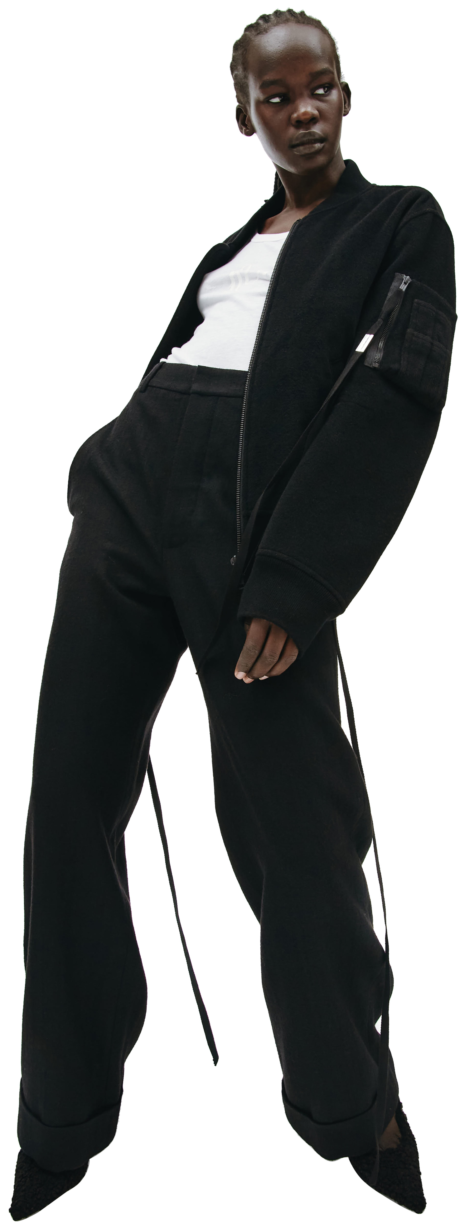 Ann Demeulemeester Andrea Bomber in black