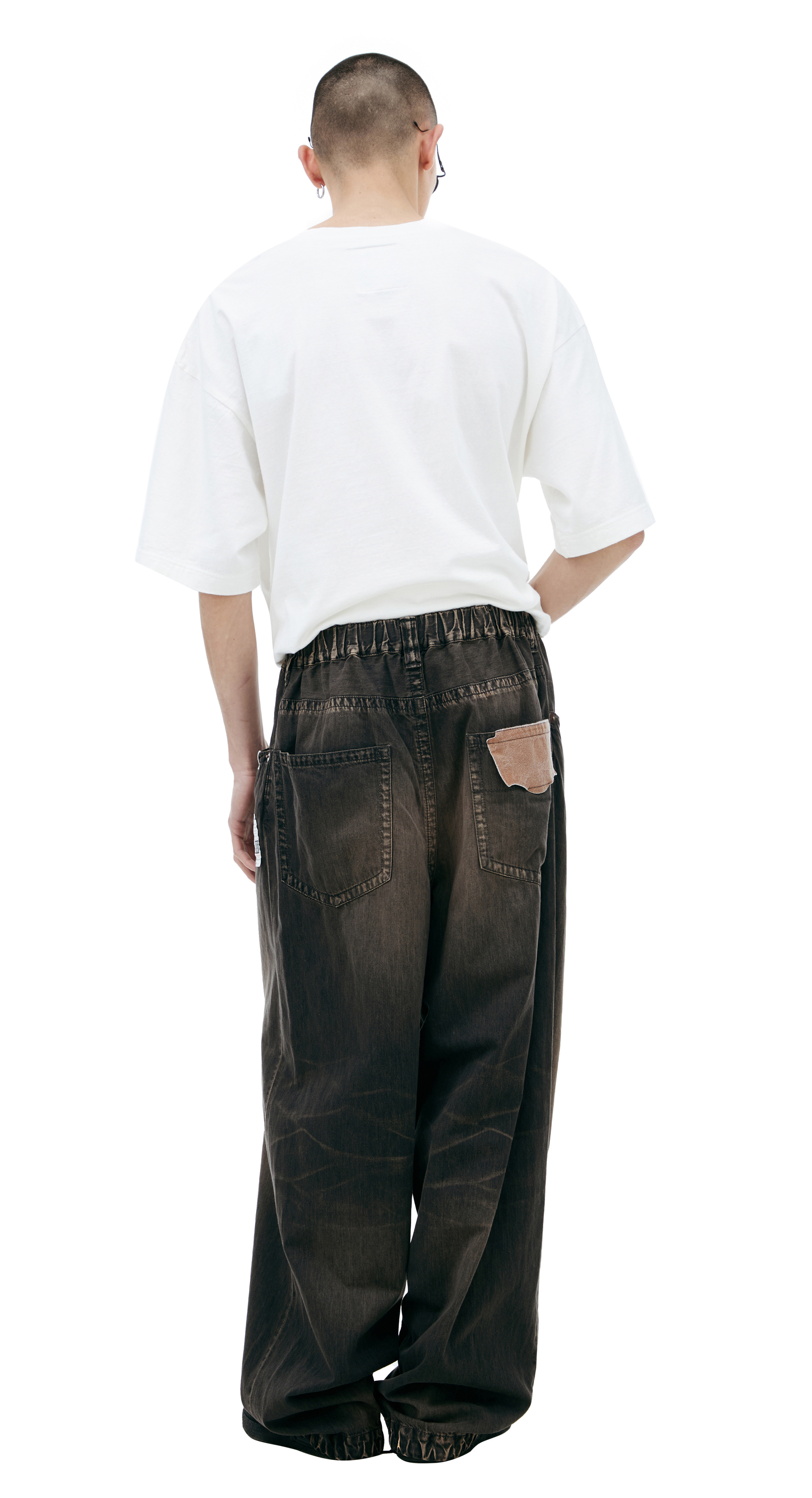 Maison Mihara Yasuhiro Jeans with a pocket patch