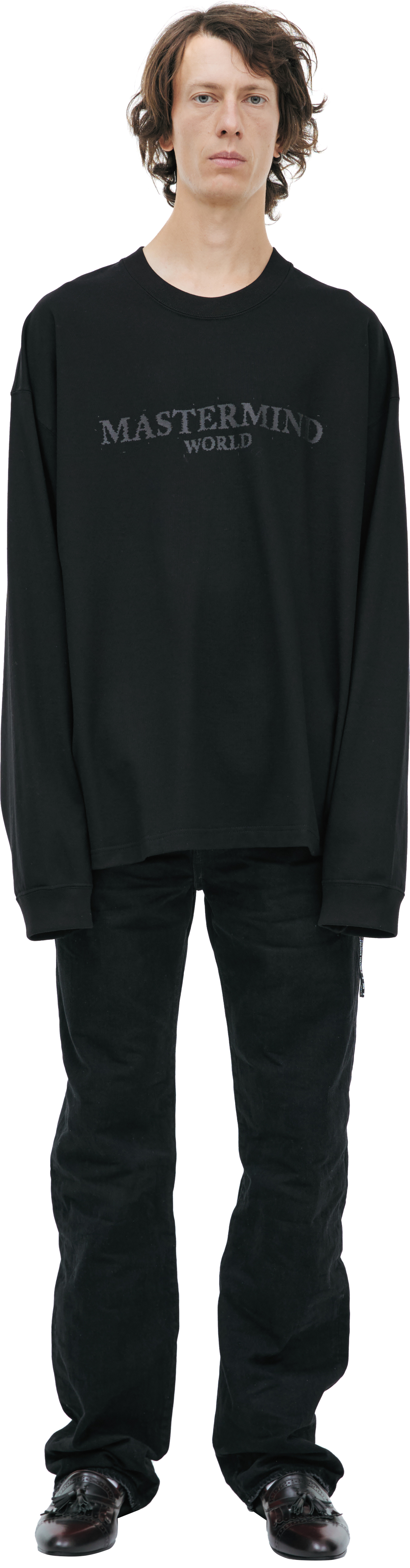 Mastermind WORLD Black sweatshirt with a logo