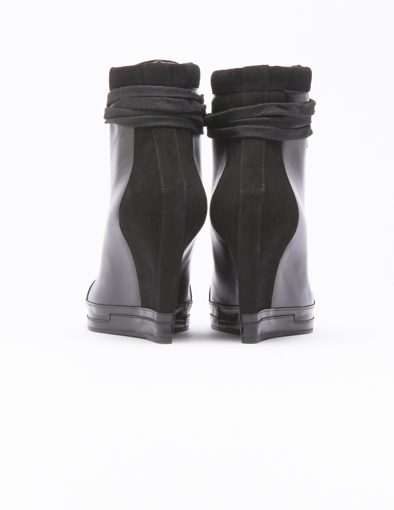 A.F.Vandevorst Lace up wedge boots