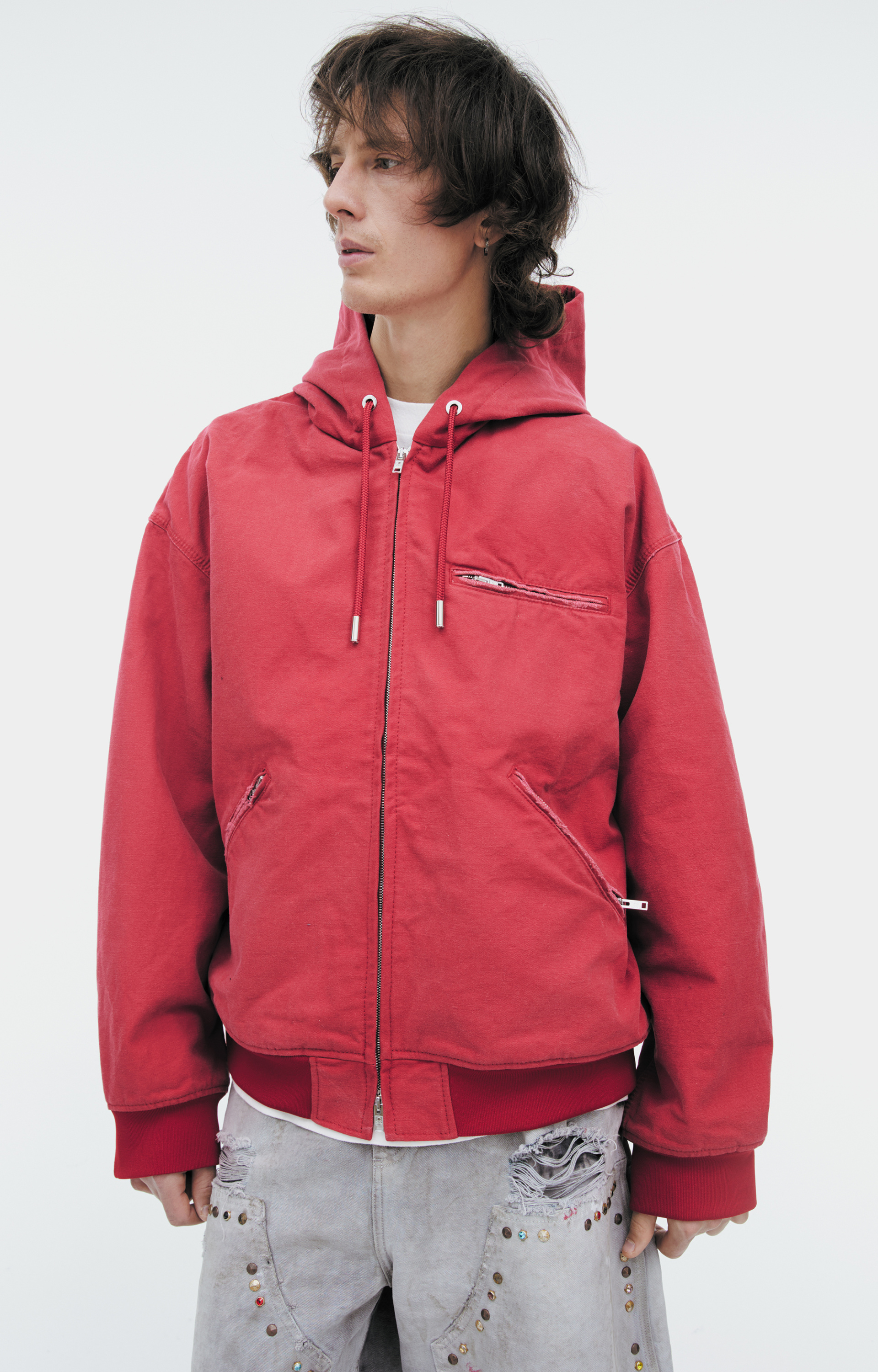 Mastermind WORLD Insulated jacket with embroidery on the hood