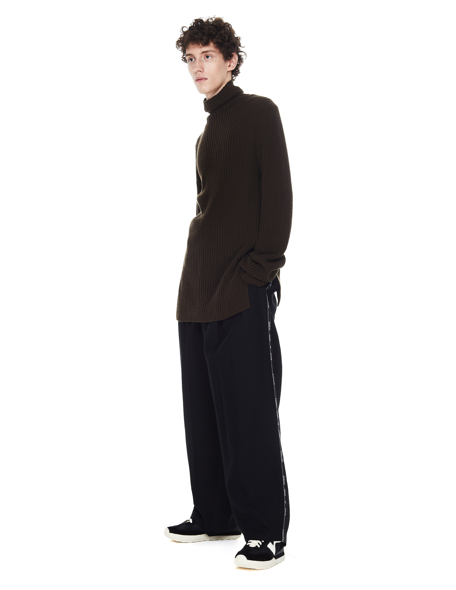 Ann Demeulemeester Khaki Turtleneck Sweater
