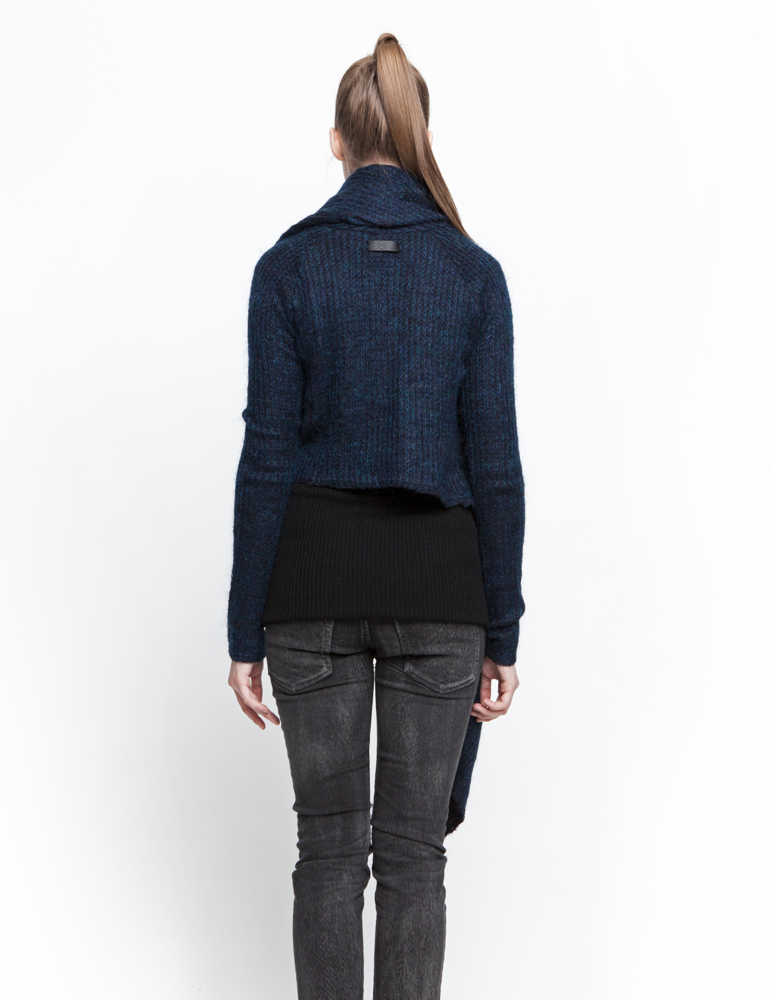 Buy If Six Was Nine women blue asymmetric cardigan for $540