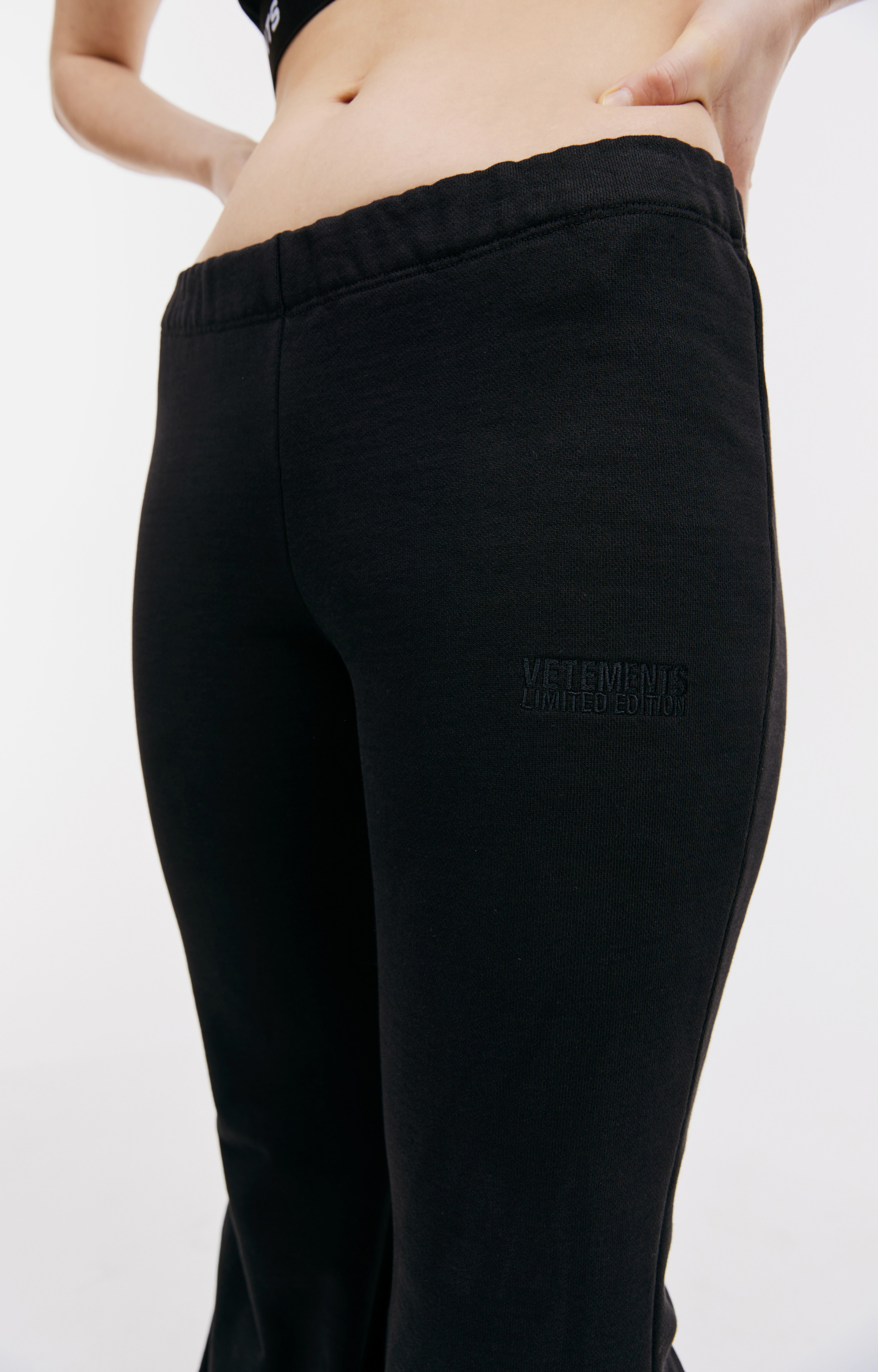 VETEMENTS Black flared trousers