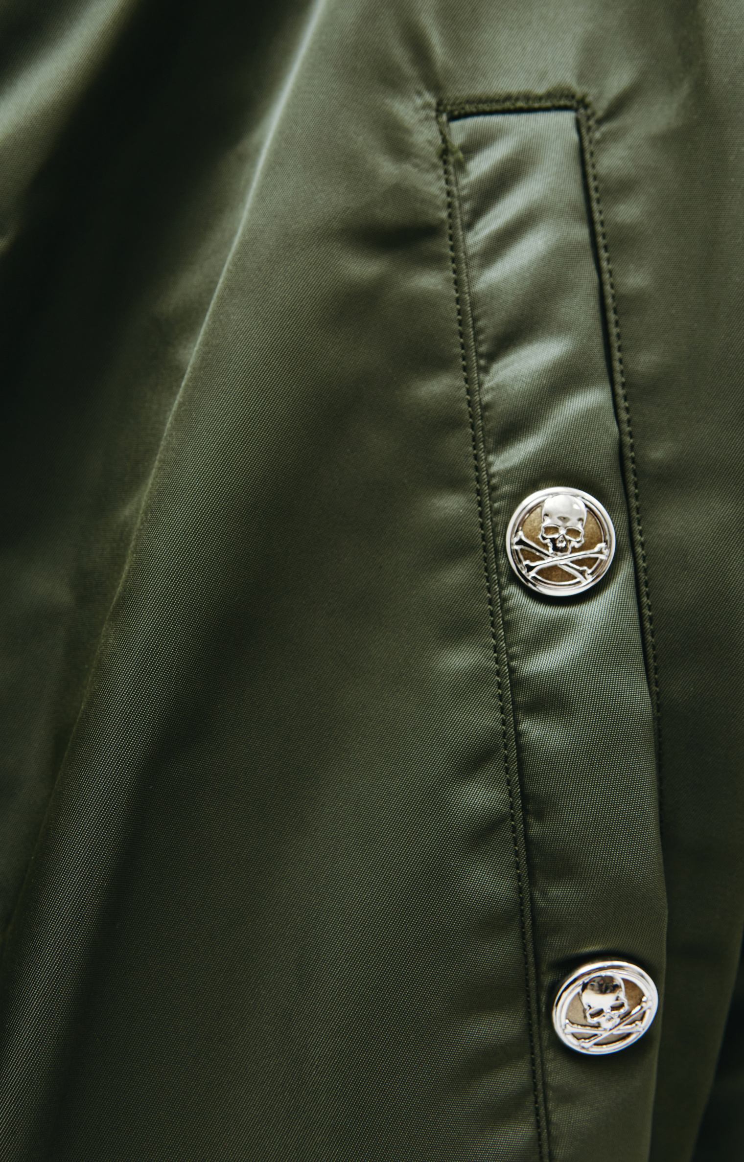 Mastermind WORLD Green Fur Trimmed parka