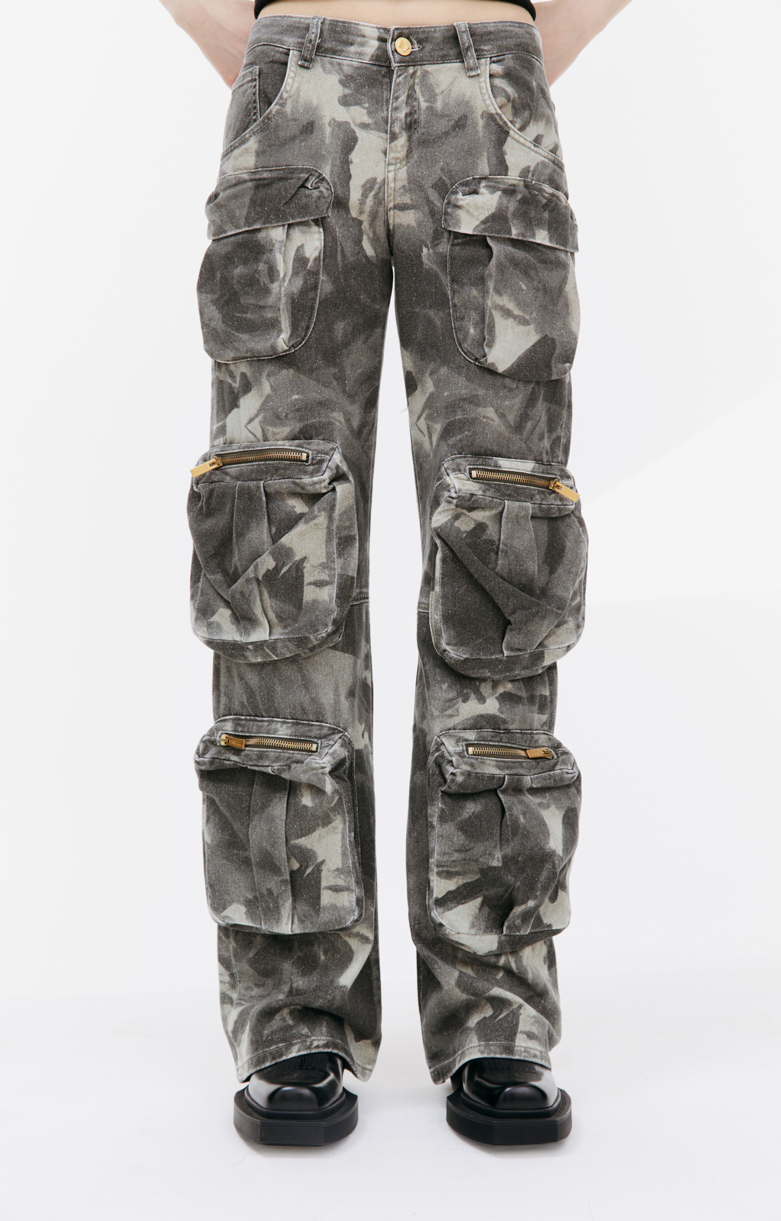 Blumarine Camo cargo trousers