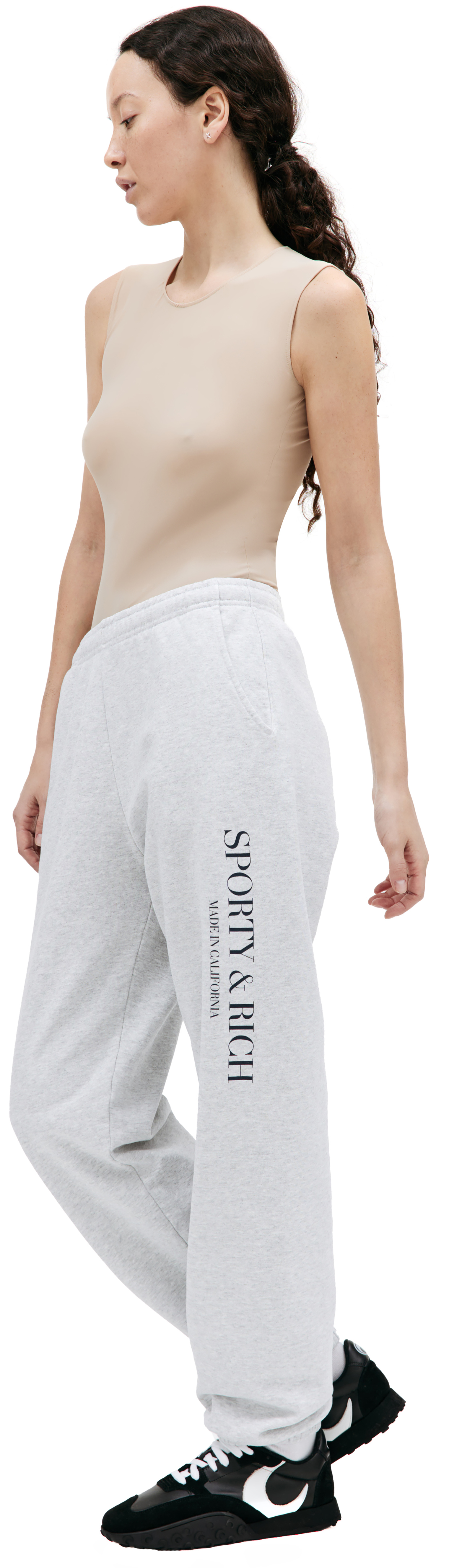 SPORTY & RICH Logo printed sweatpant