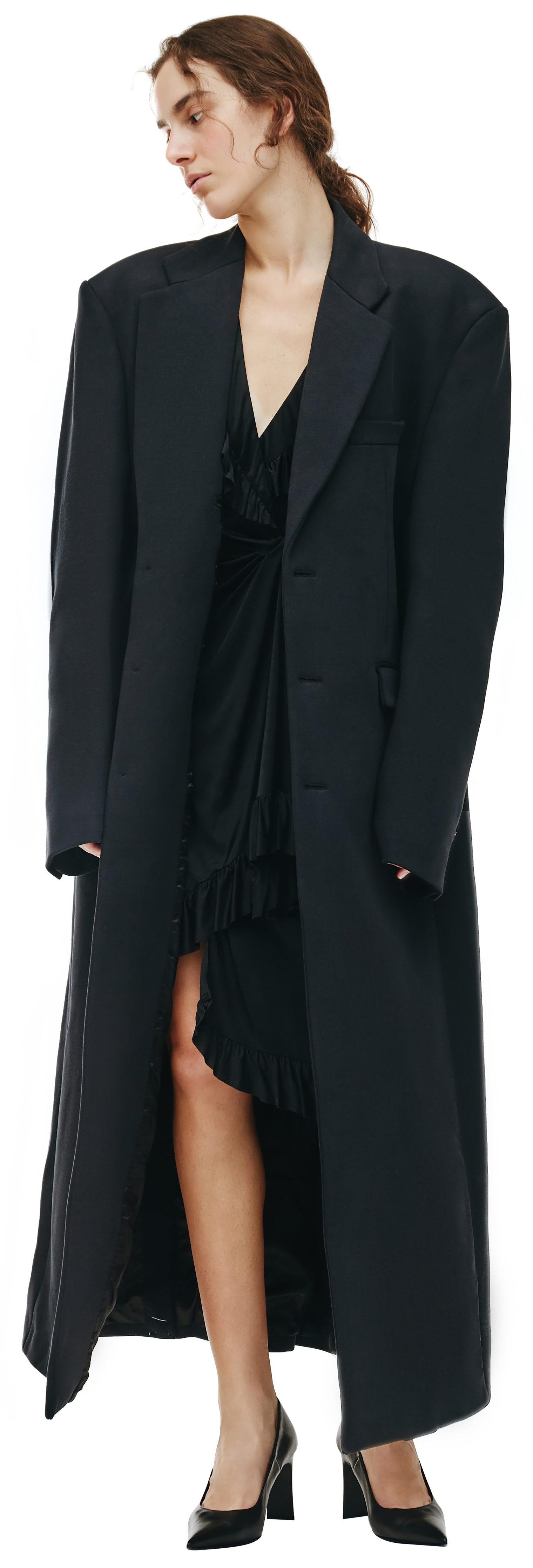 VETEMENTS Длинное оверсайз пальто