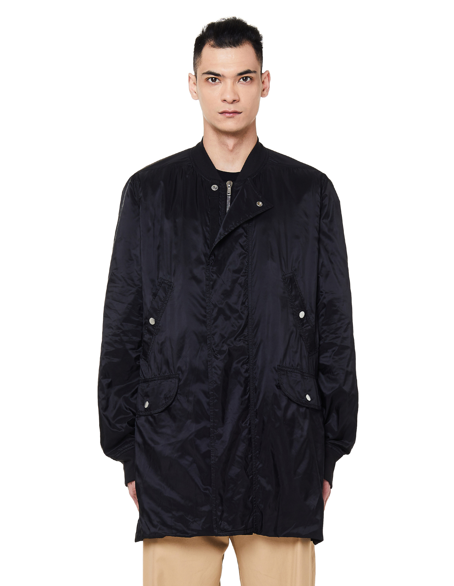 DRKSHDW by Rick Owens Black Parka Coat