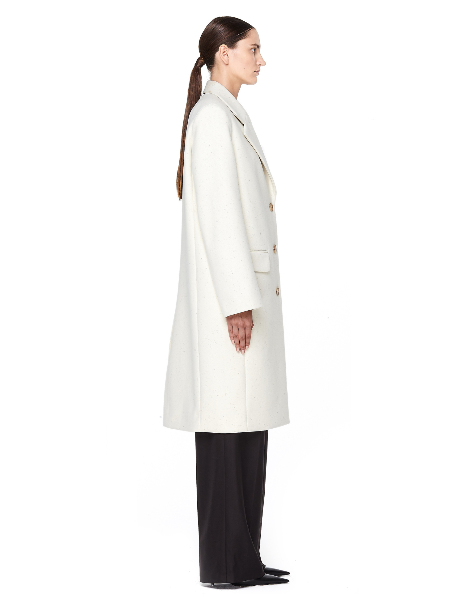 The Row Teymon Wool-blend Ivory Coat