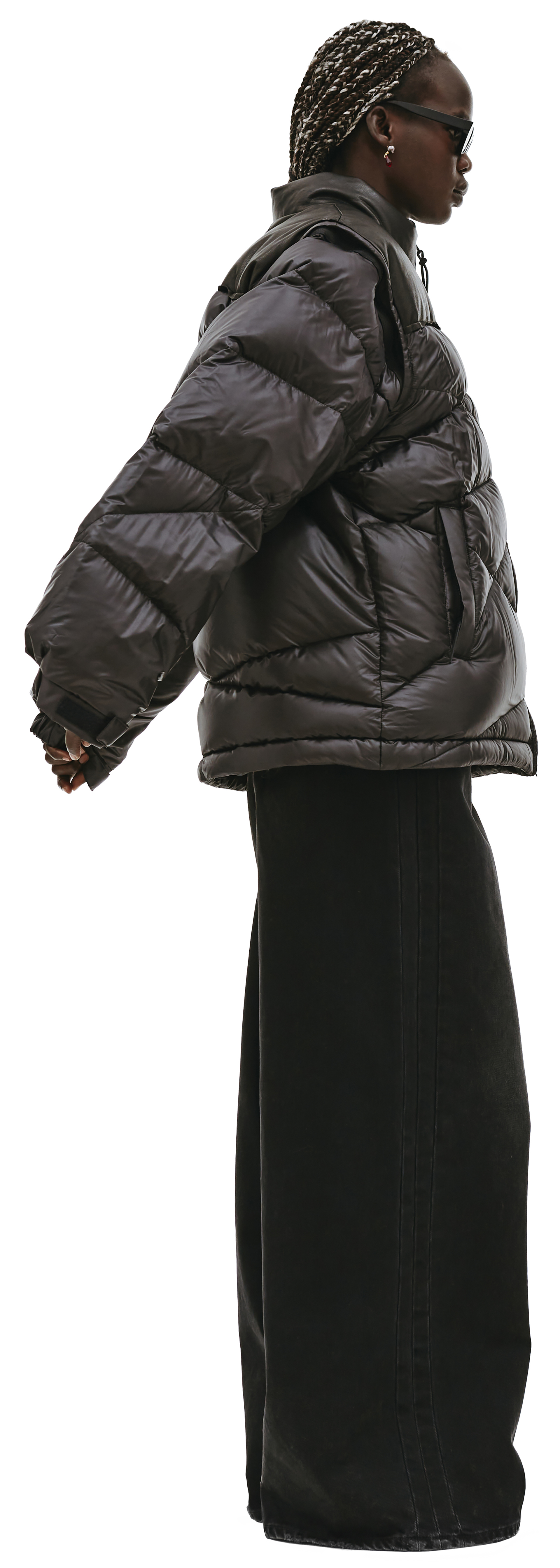 Undercover Black Quilted Down Jacket