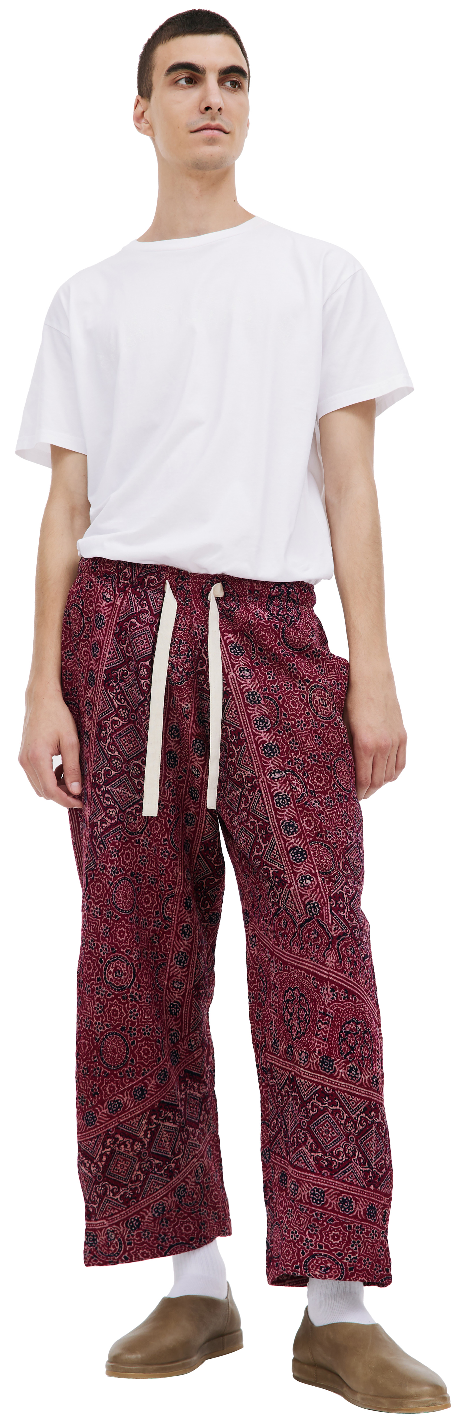 KARU RESEARCH Red paneled trousers