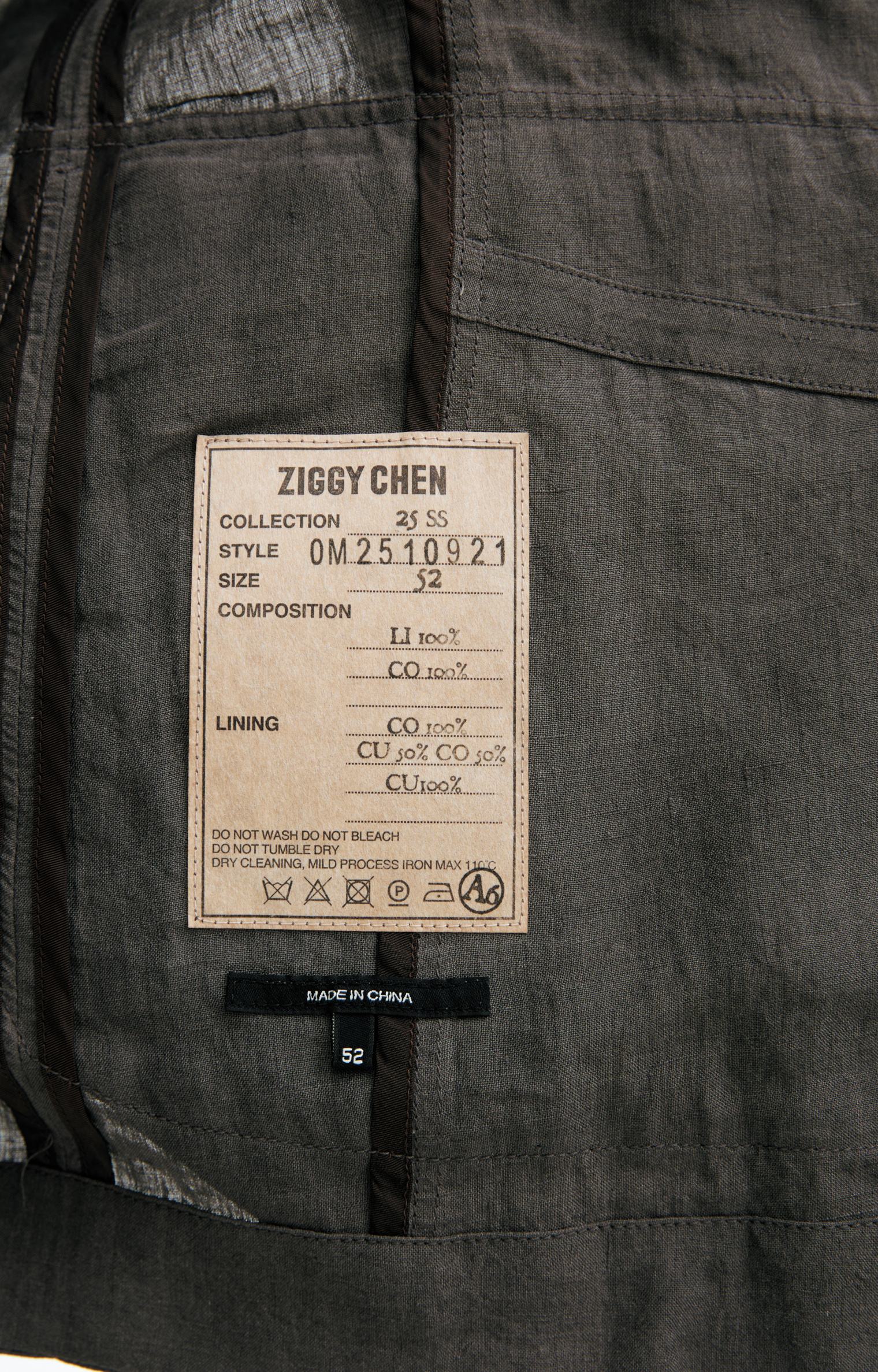 Ziggy Chen Single-breasted jacket with buttons