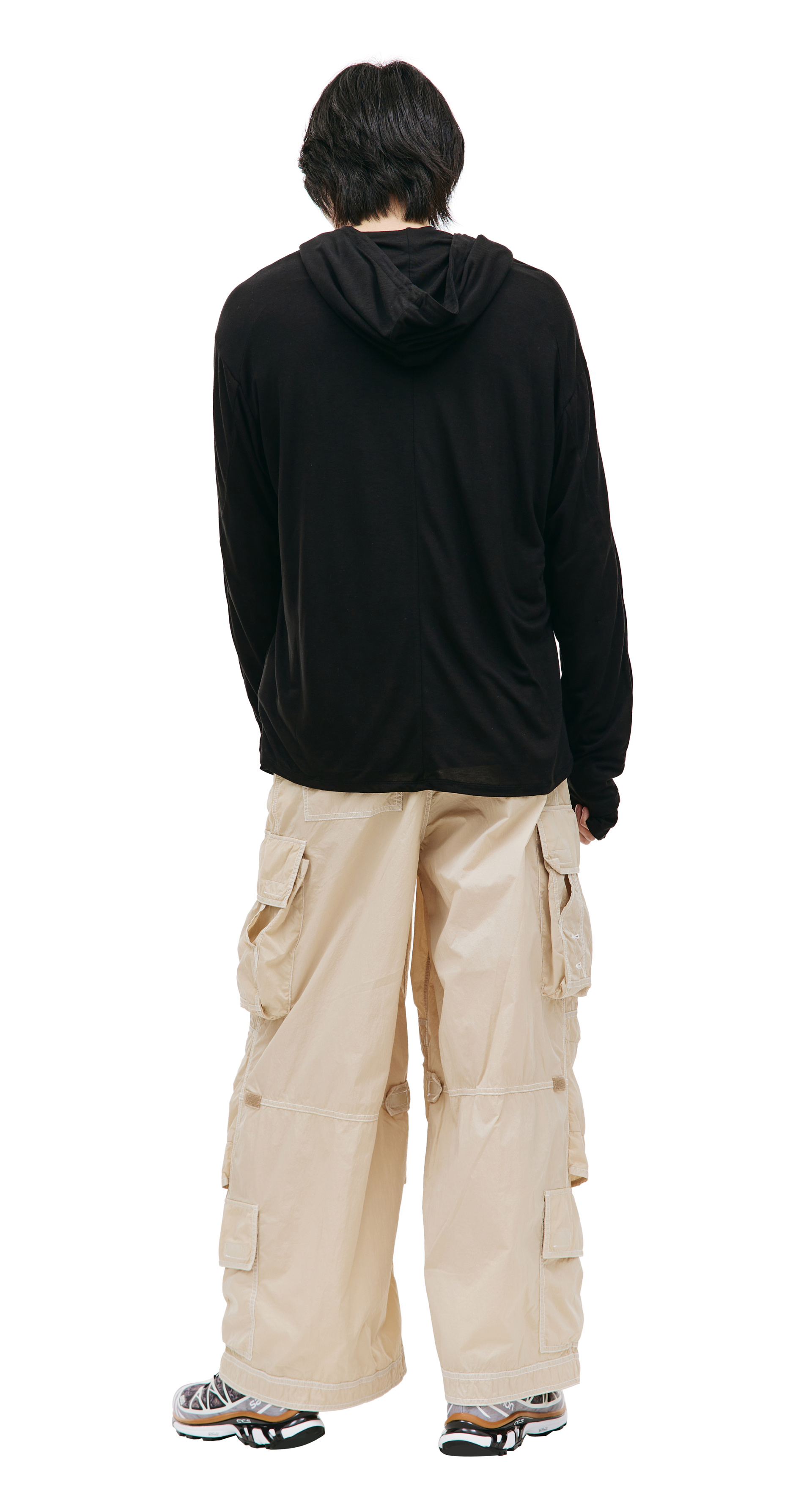 Post Archive Faction Black 5.0+ zipped hoodie