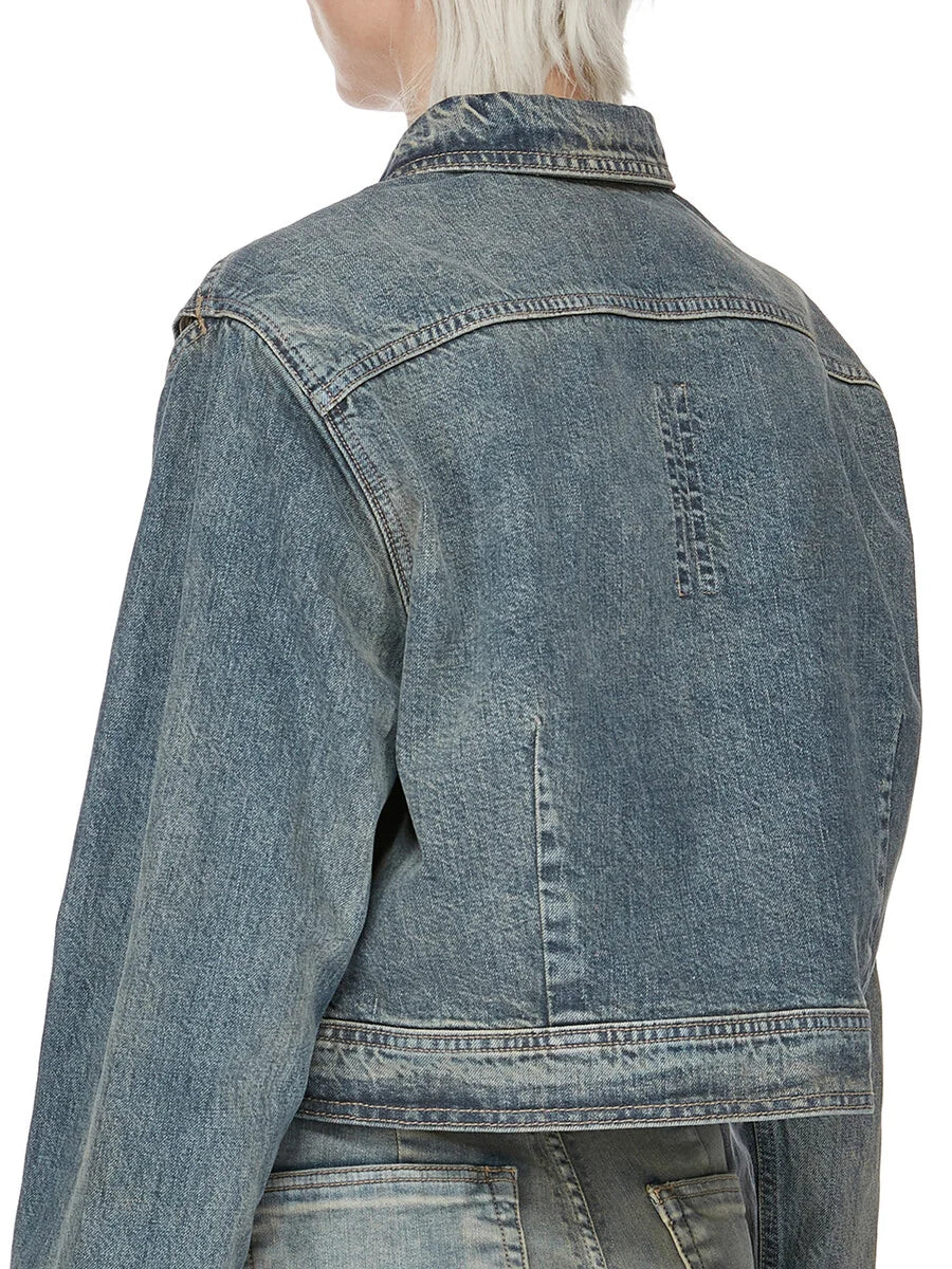 DRKSHDW by Rick Owens Cape Sleeve Cropped Outershirt