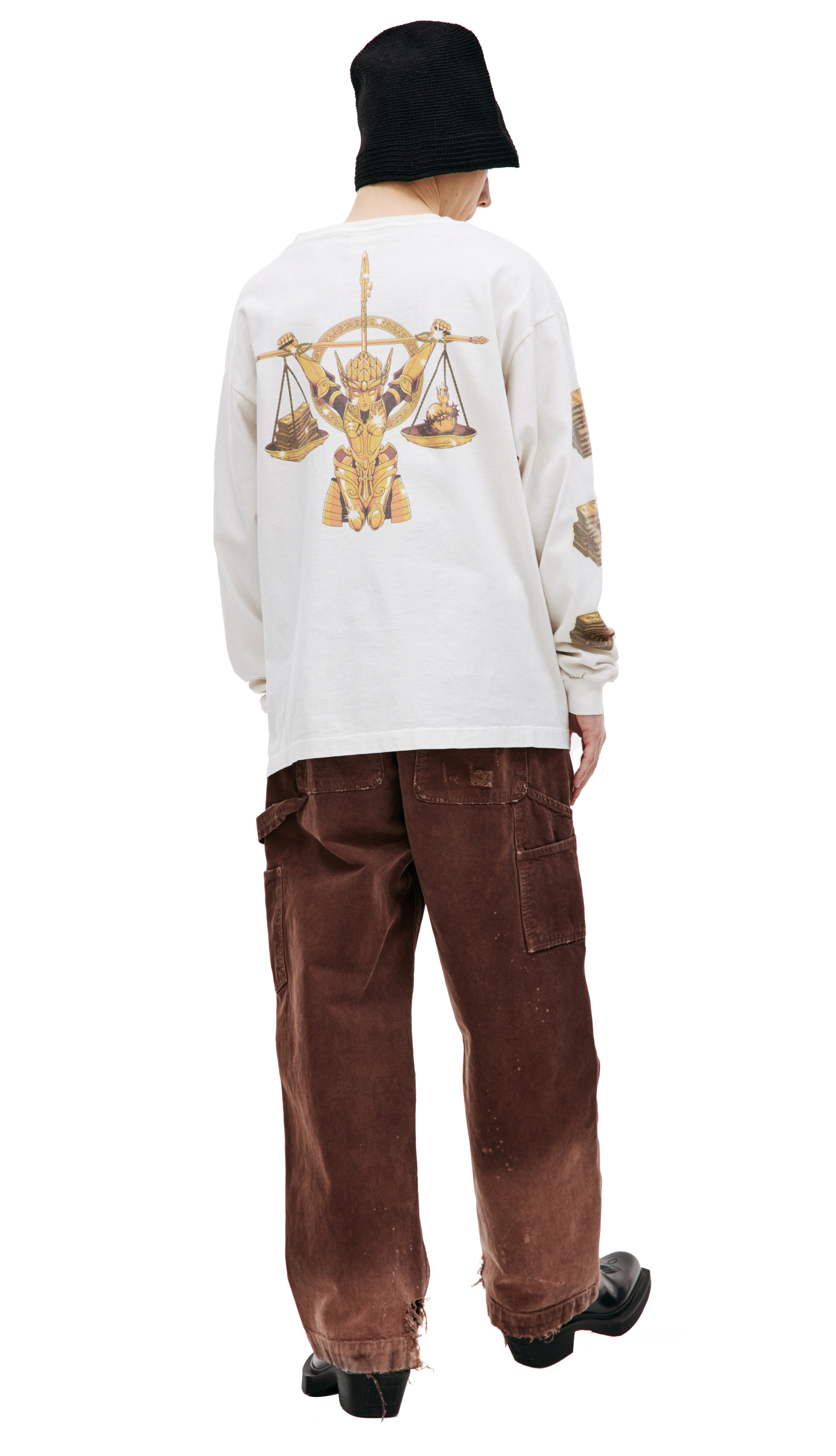 Saint Michael Printed cotton longsleeve