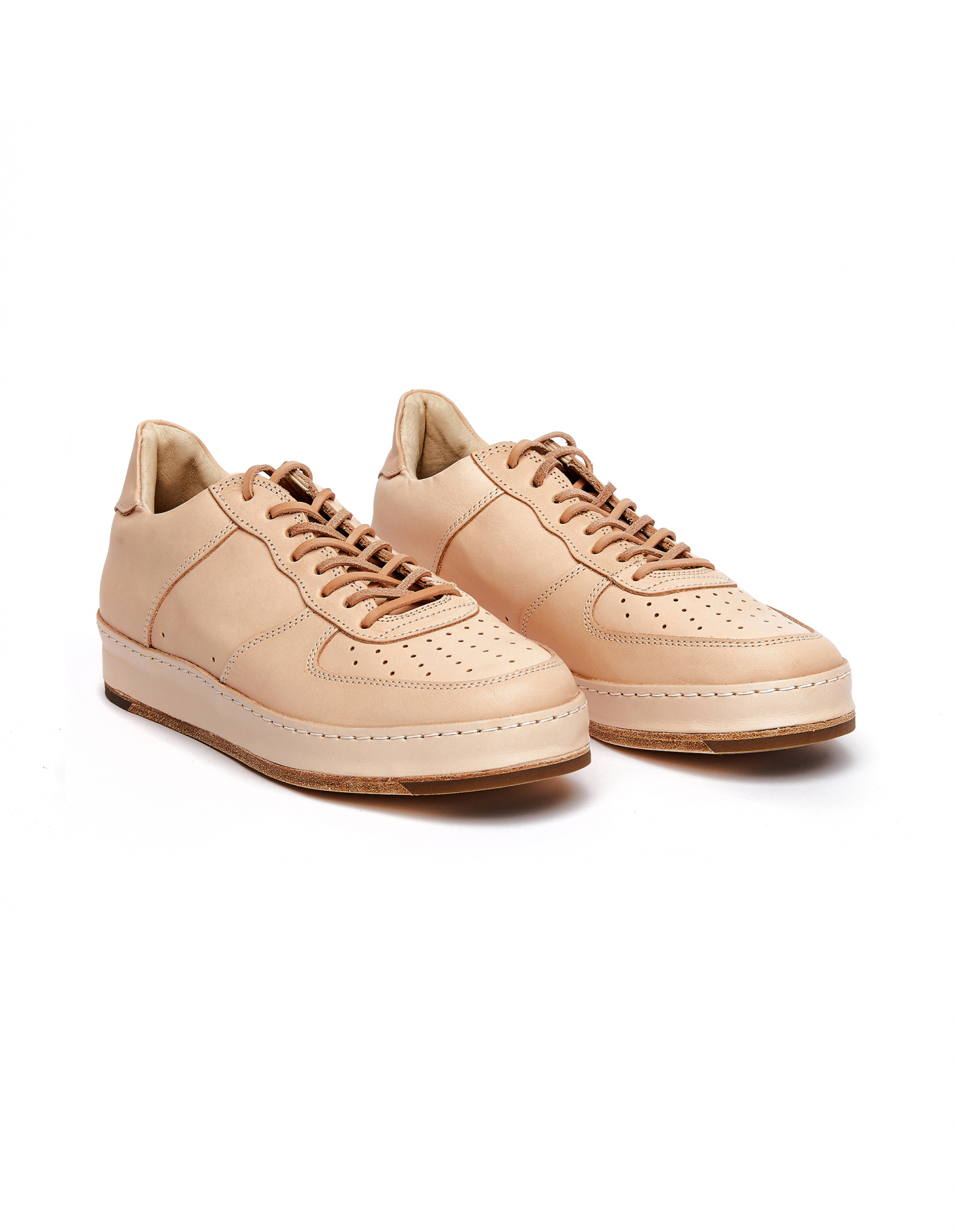 Buy Hender Scheme men beige leather mip-22 sneakers for $386