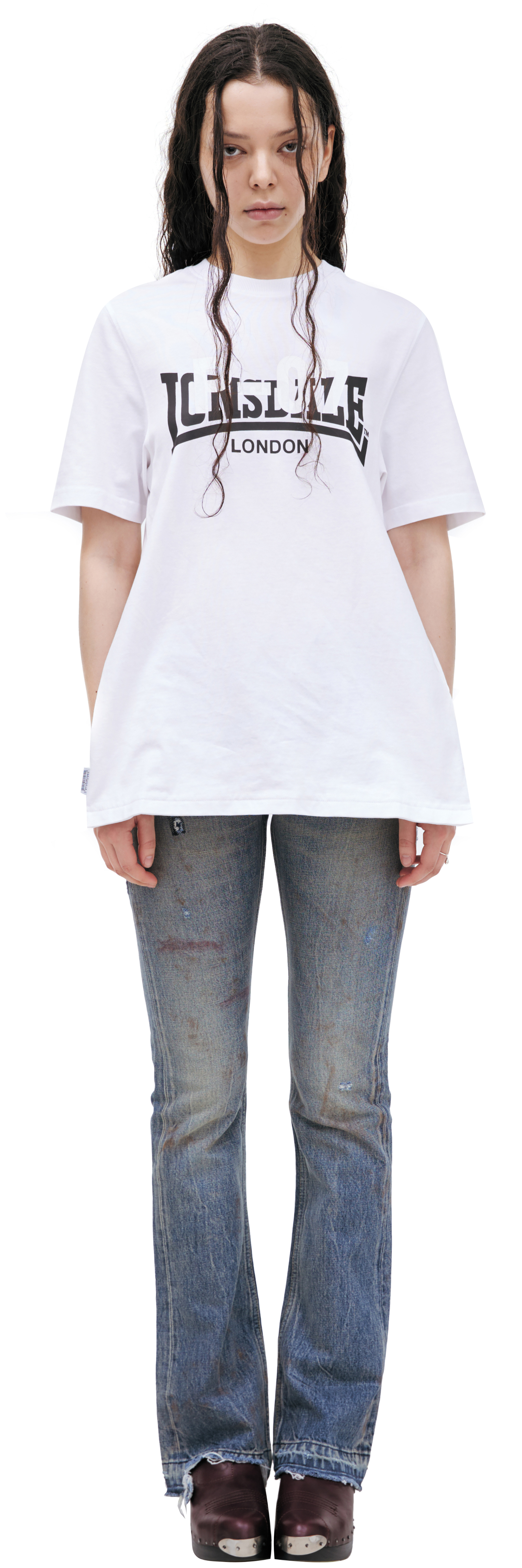 PROTOTYPES White T-shirt with a neckline