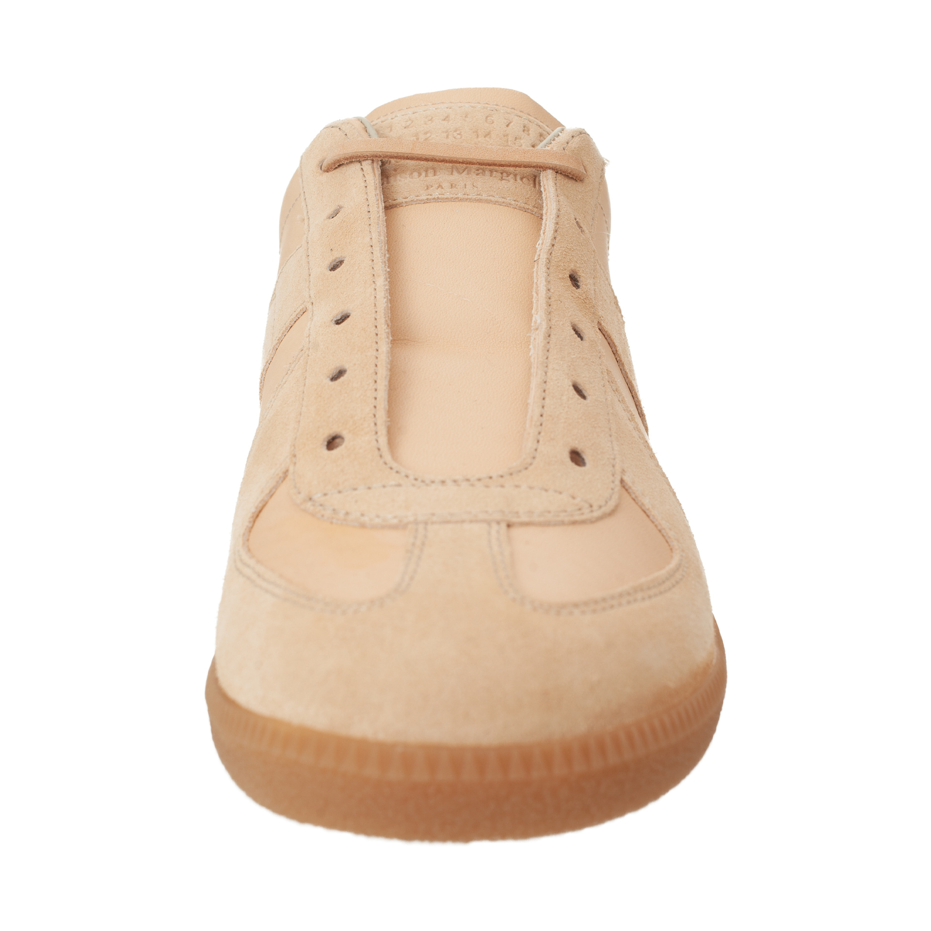 Мужские бежевые кожаные кеды replica Maison Margiela — купить за 77 000 ...