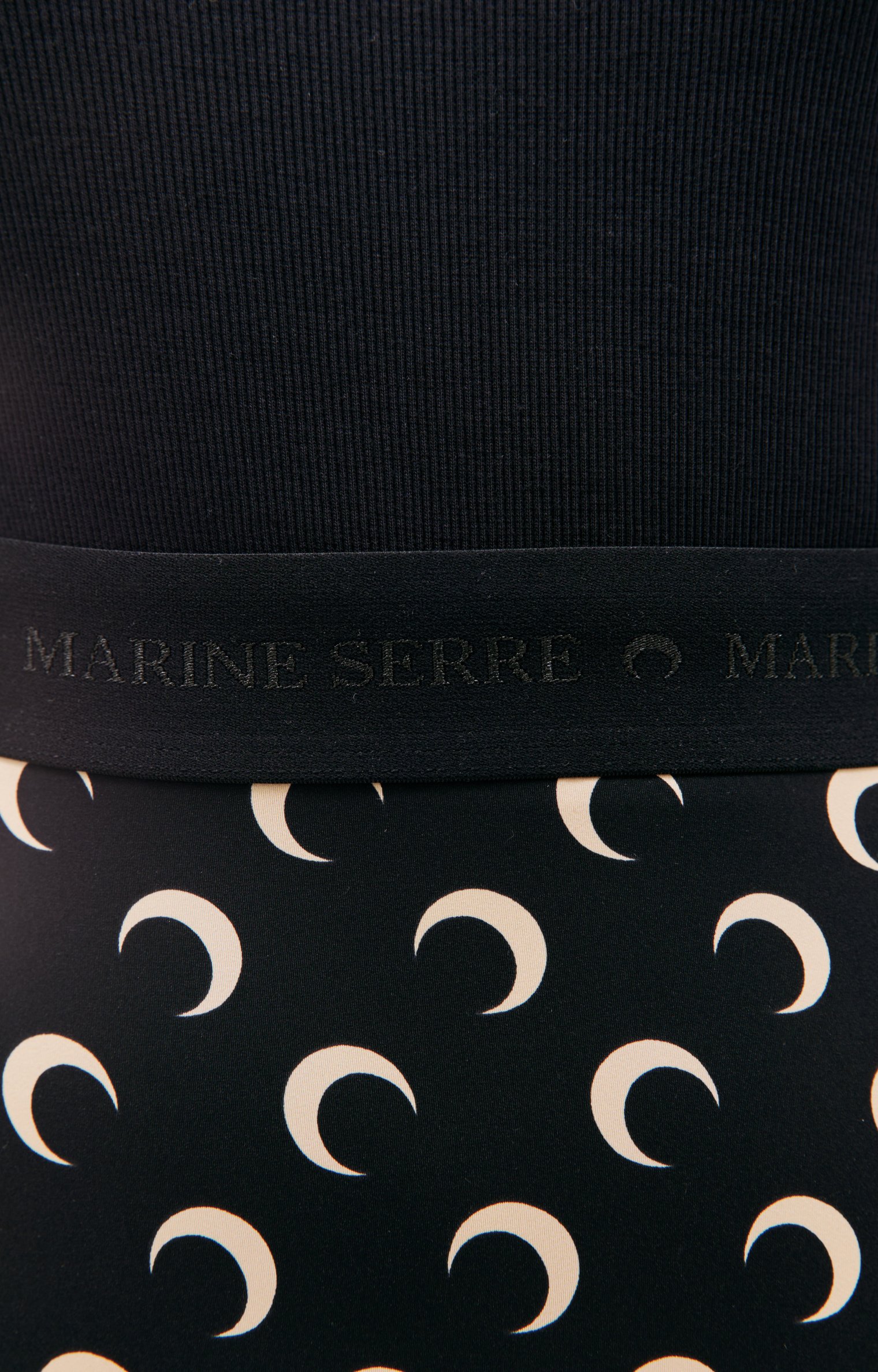 MARINE SERRE Moon all over logo leggings