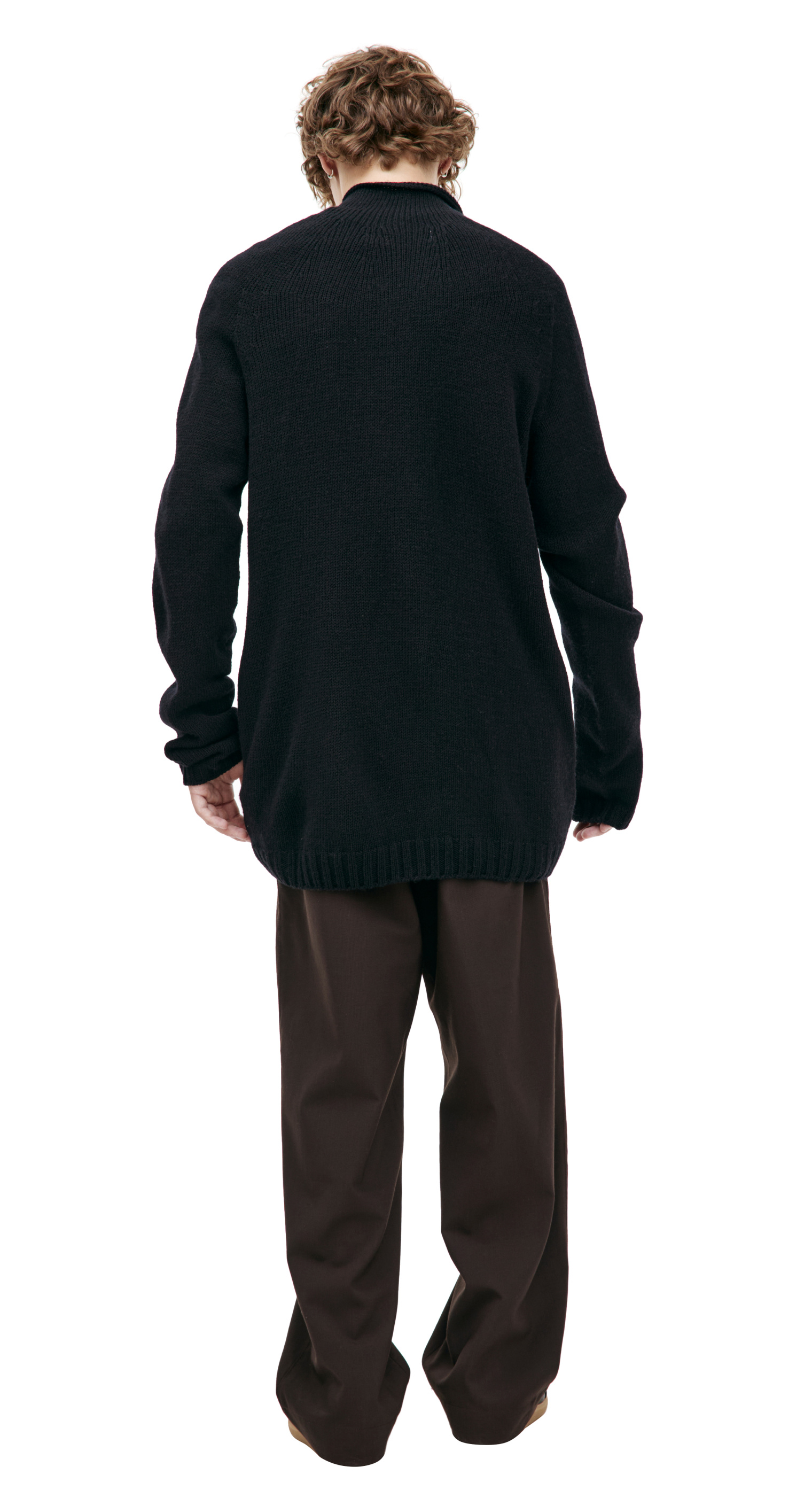 Yohji Yamamoto Zippered wool sweater