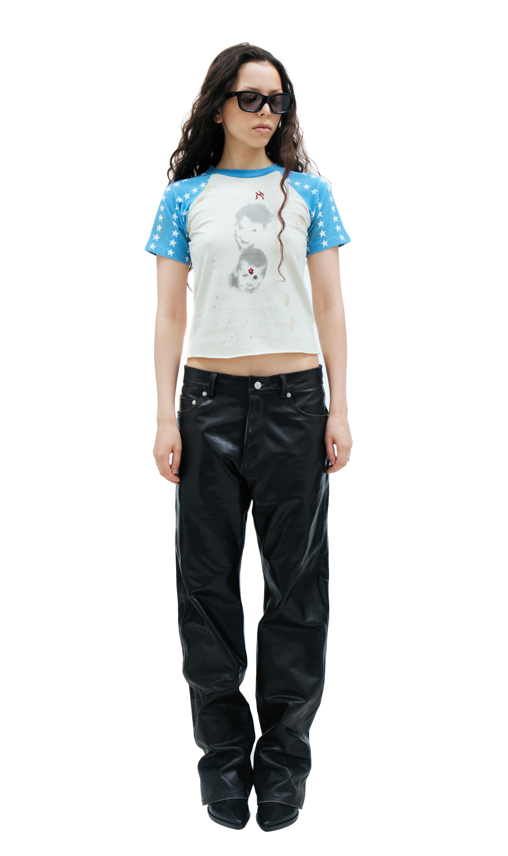 Enfants Riches Déprimés Black leather trousers
