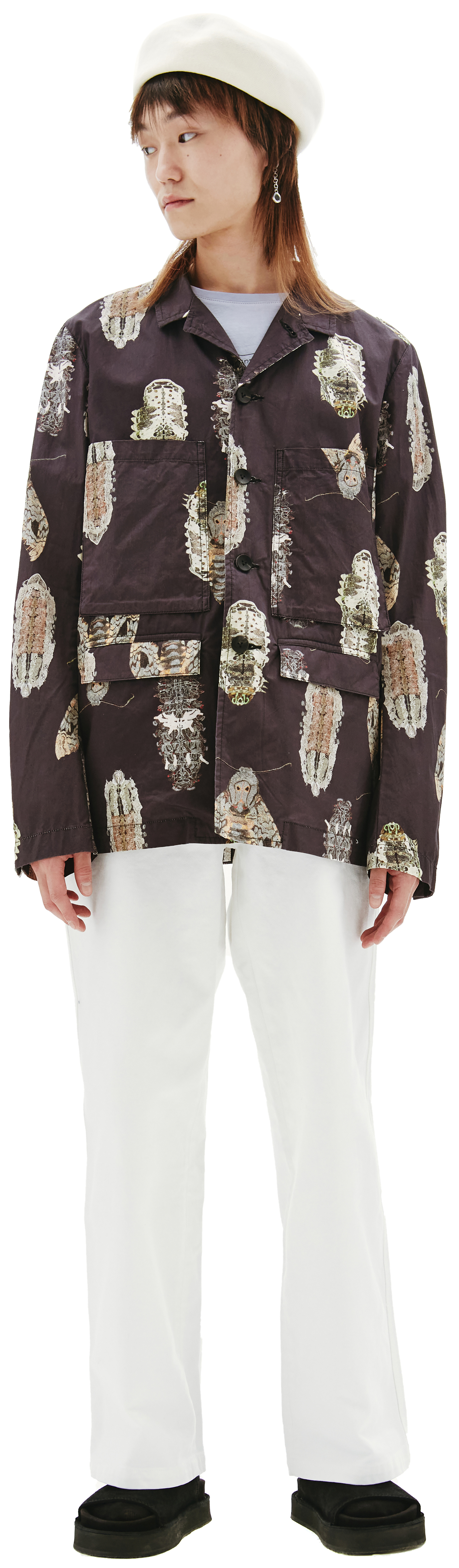 The Viridi-Anne Print Cotton Jacket