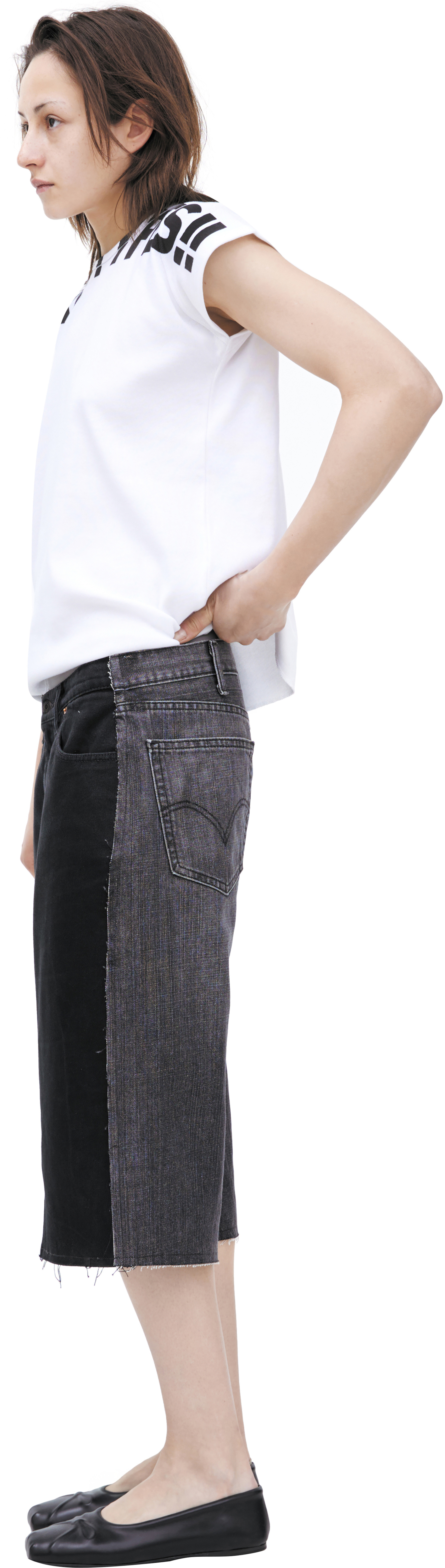 PROTOTYPES Mixed Denim Shorts