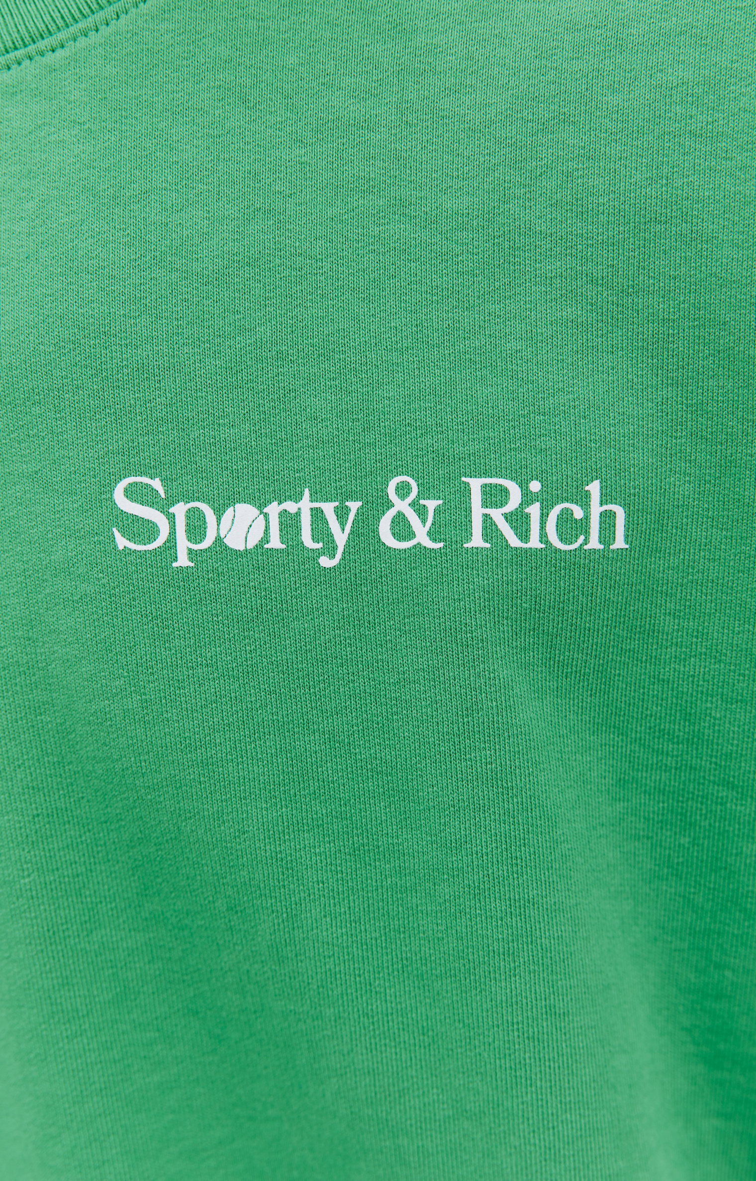 SPORTY & RICH Зеленый свитшот с принтом  \'LA Racquet\'