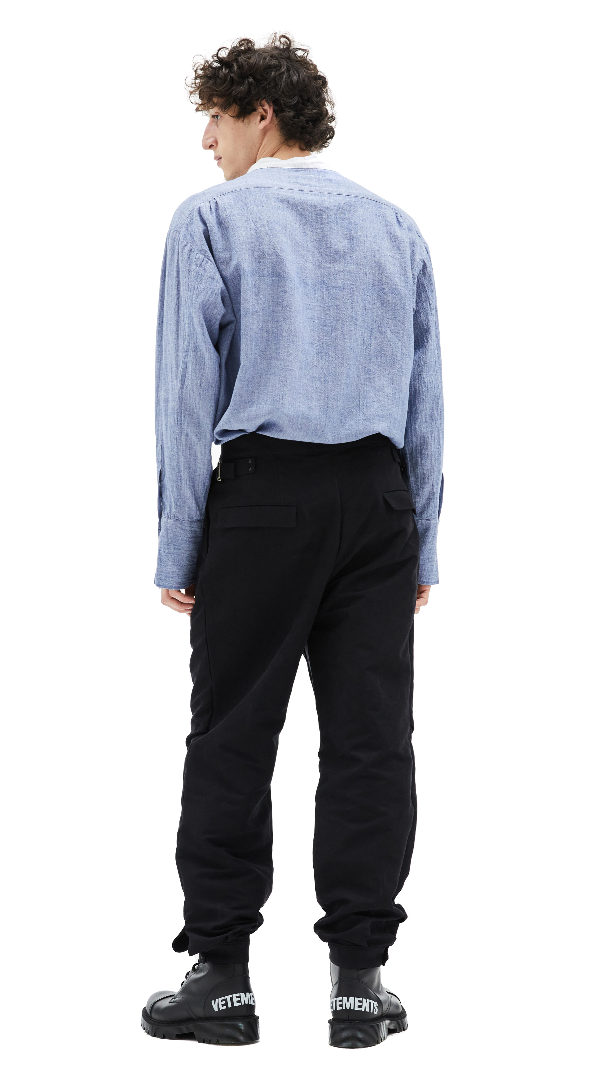 The Viridi-Anne Black Moleskin Trousers