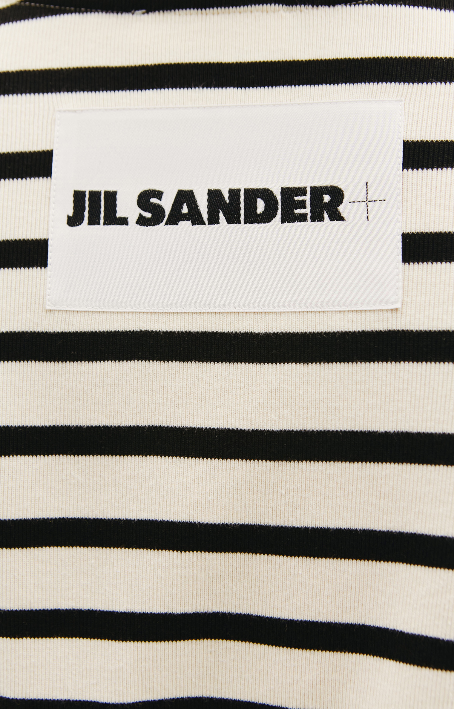 Jil Sander Сotton longsleeve with logo patch