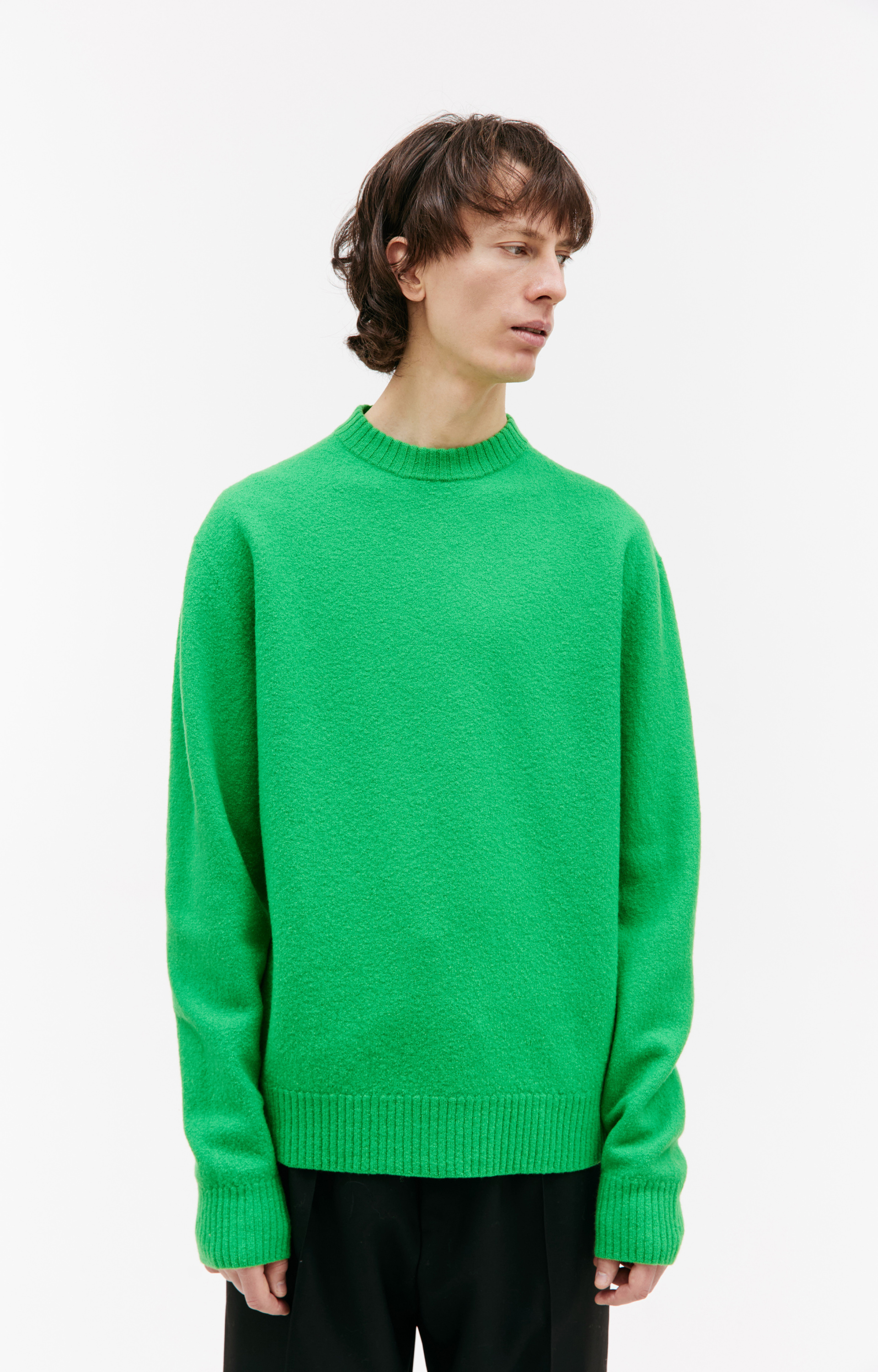 Jil Sander Green wool sweater