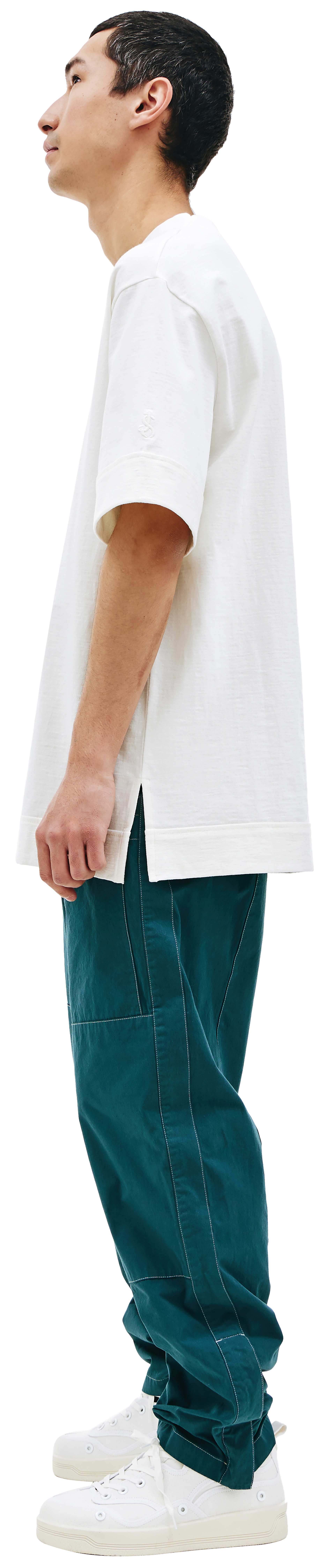 Jil Sander White V-Neck T-Shirt