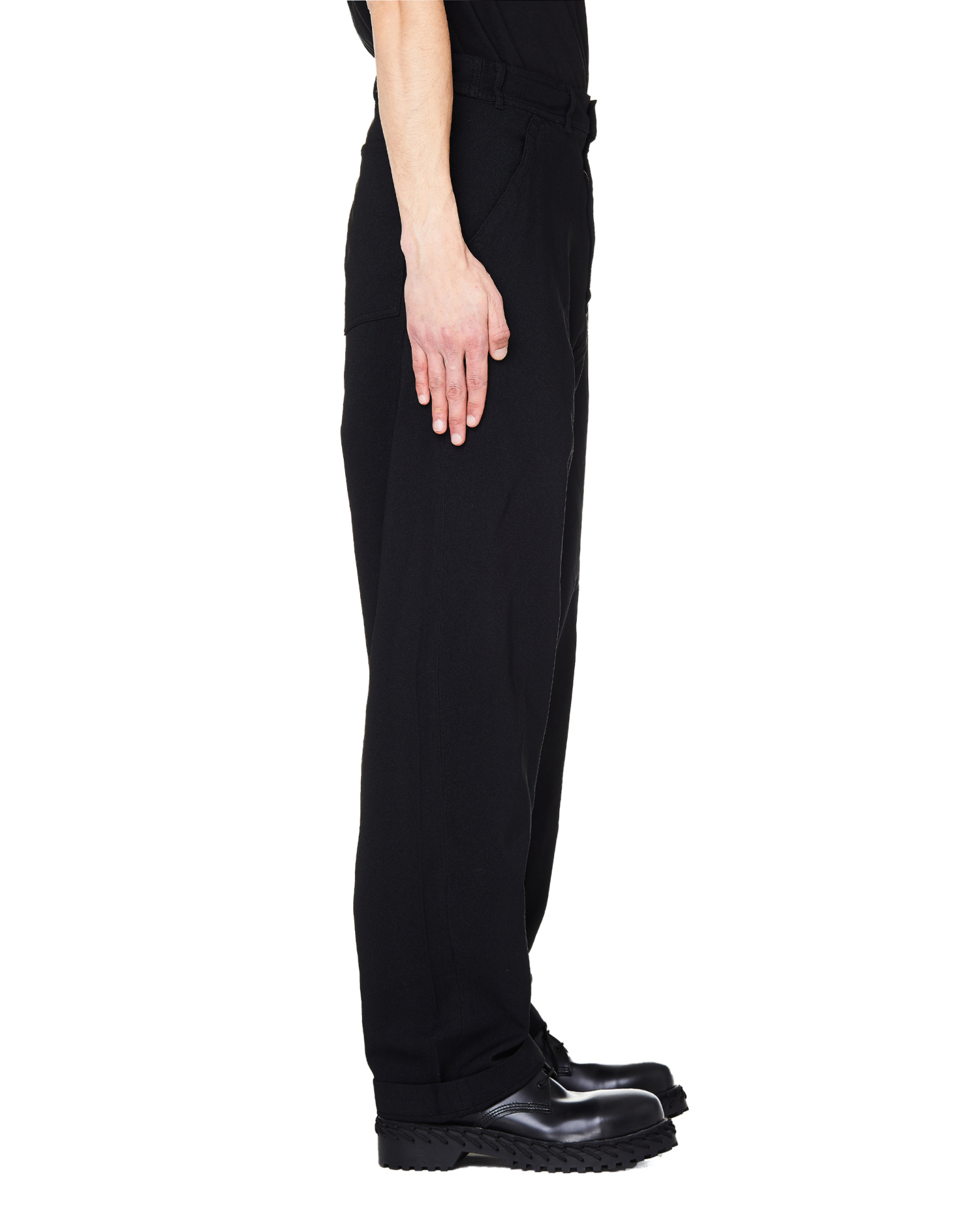 Comme des Garcons Homme plus Black Wide Leg Trousers