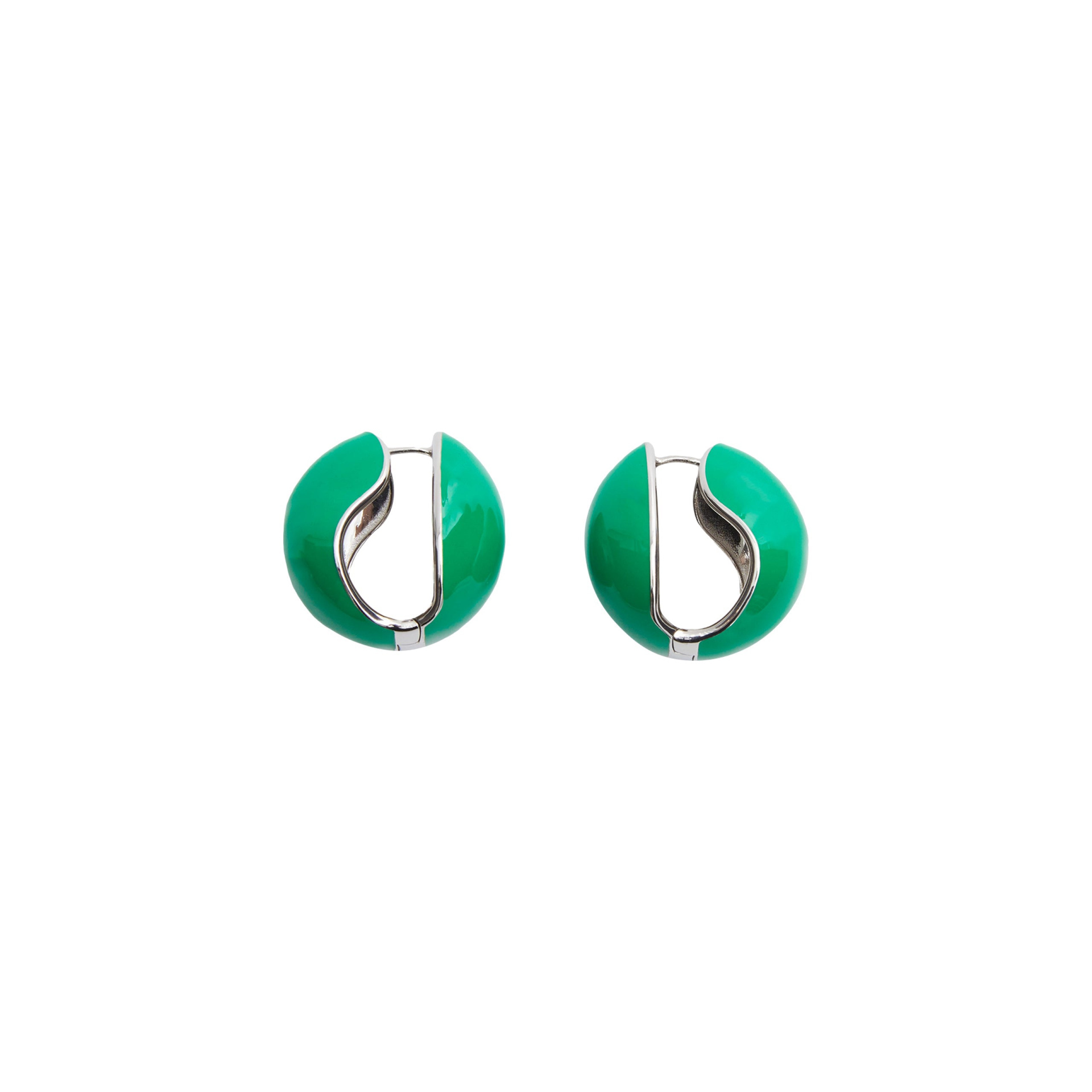 Coperni Lacquered Logo Earrings