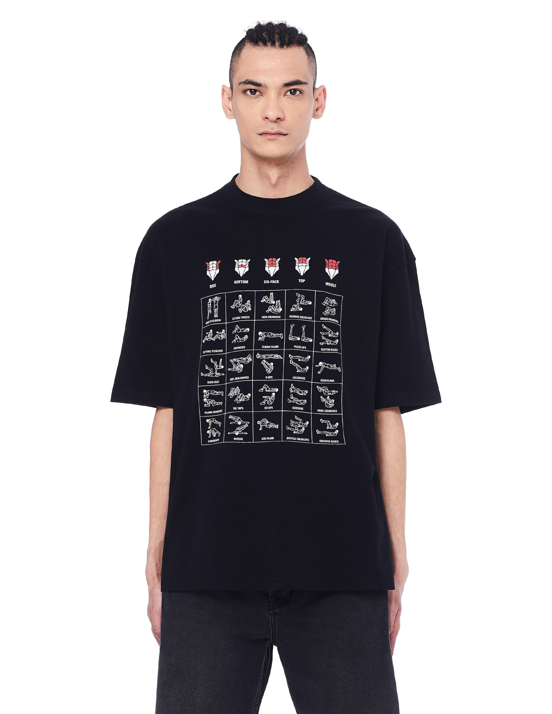 Balenciaga Black Cotton Workout T-Shirt