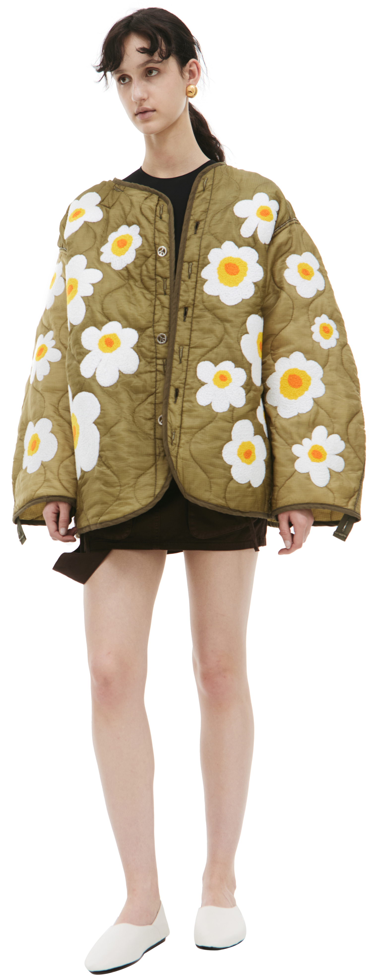 Readymade Jacket with floral applique