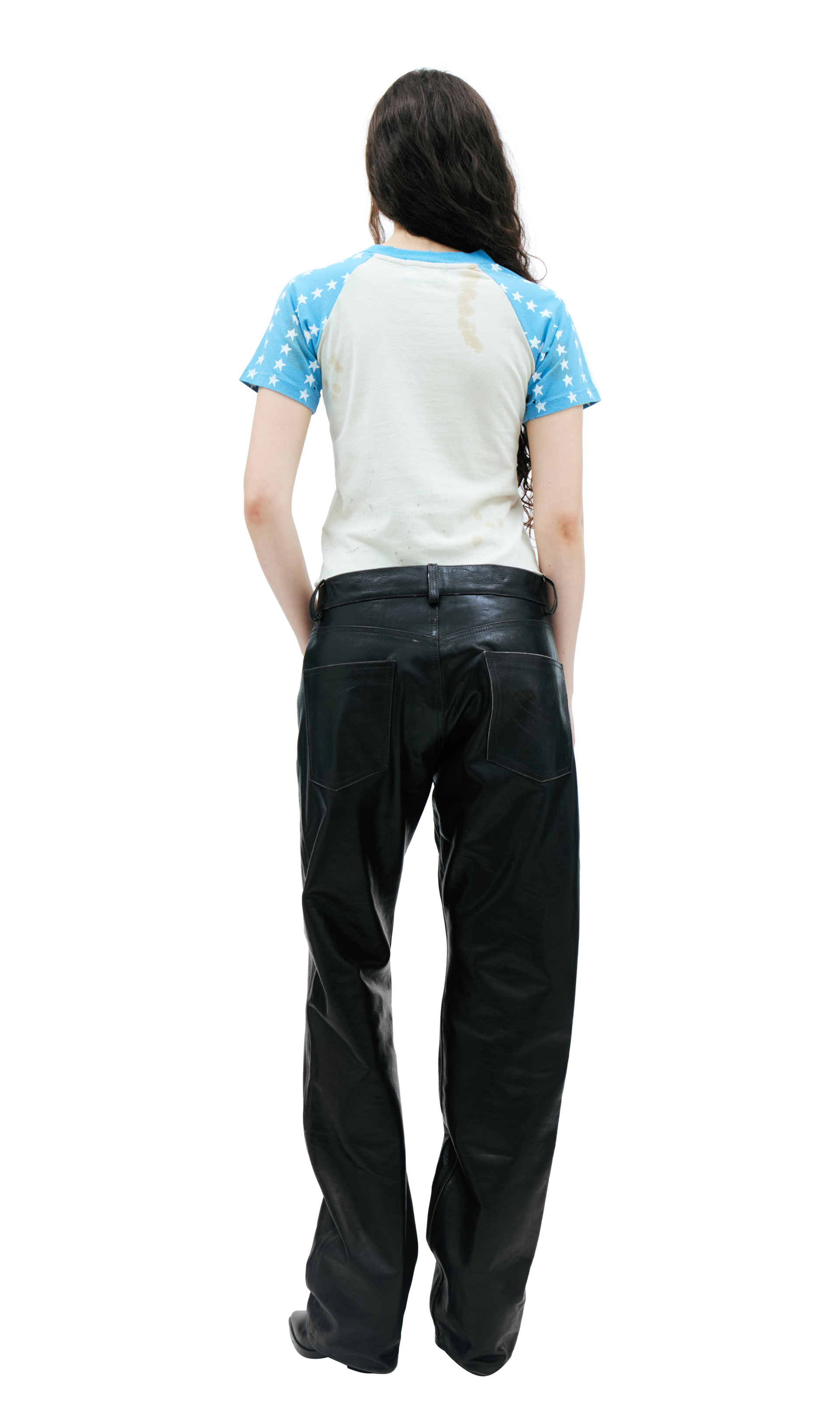 Enfants Riches Déprimés Black leather trousers