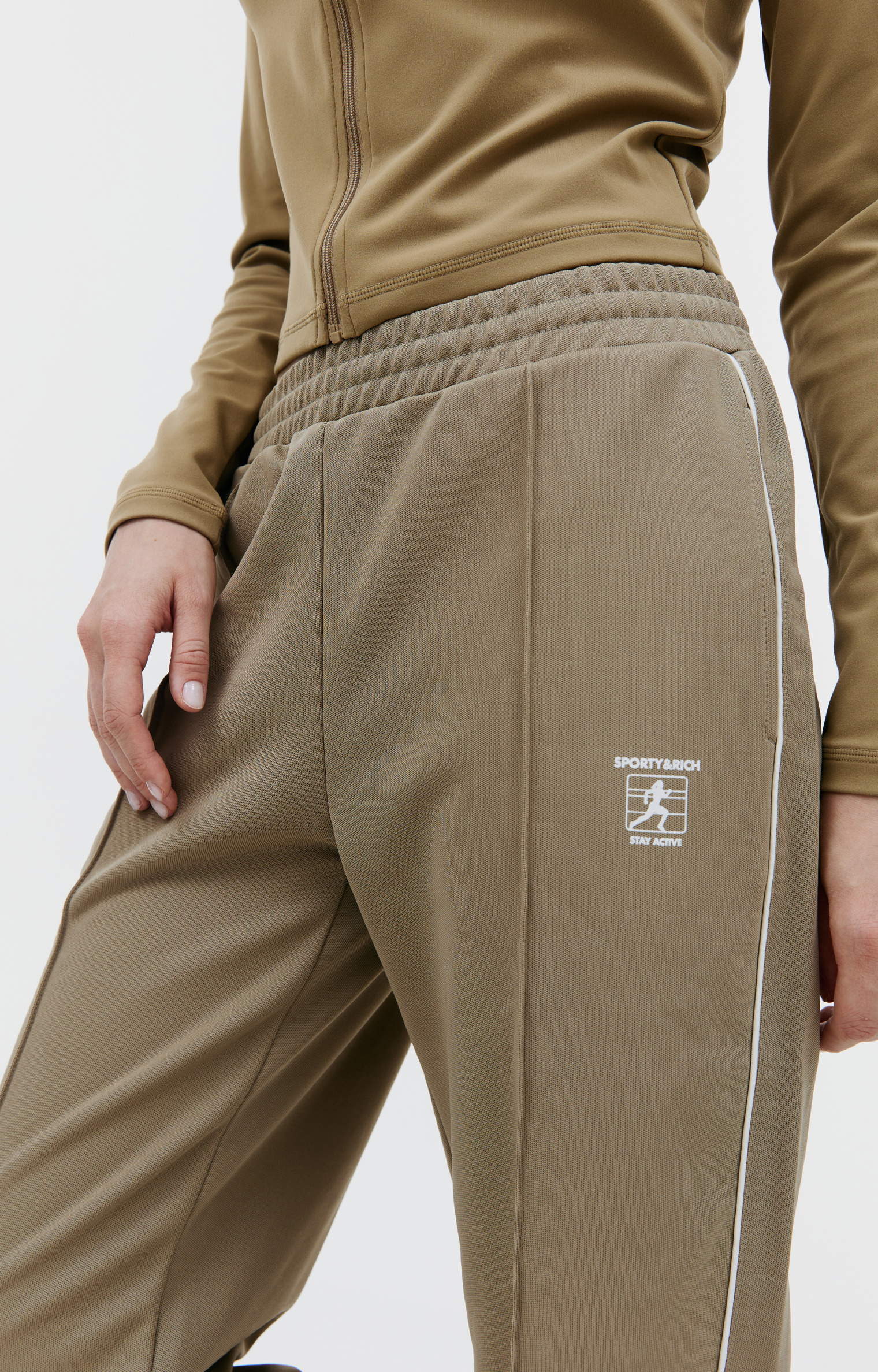 SPORTY & RICH Logo printed sweatpants