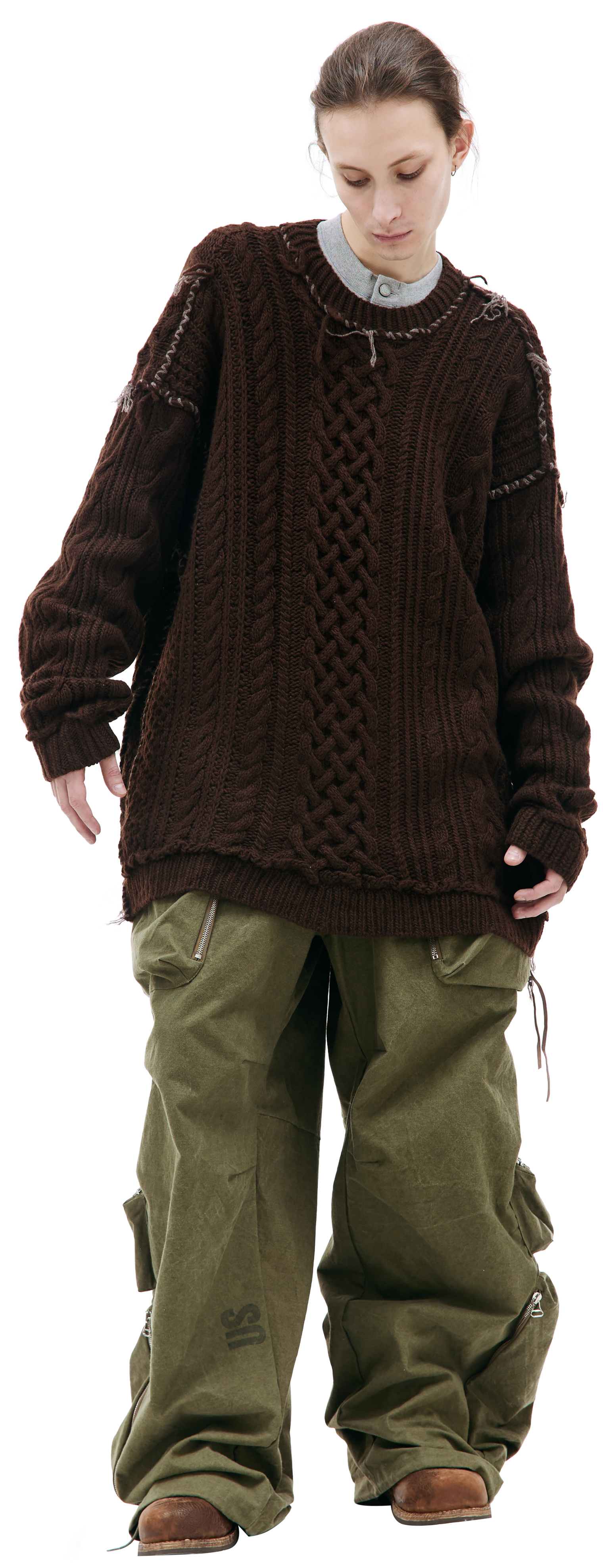 Mastermind WORLD Вязаный свитер из кашемира