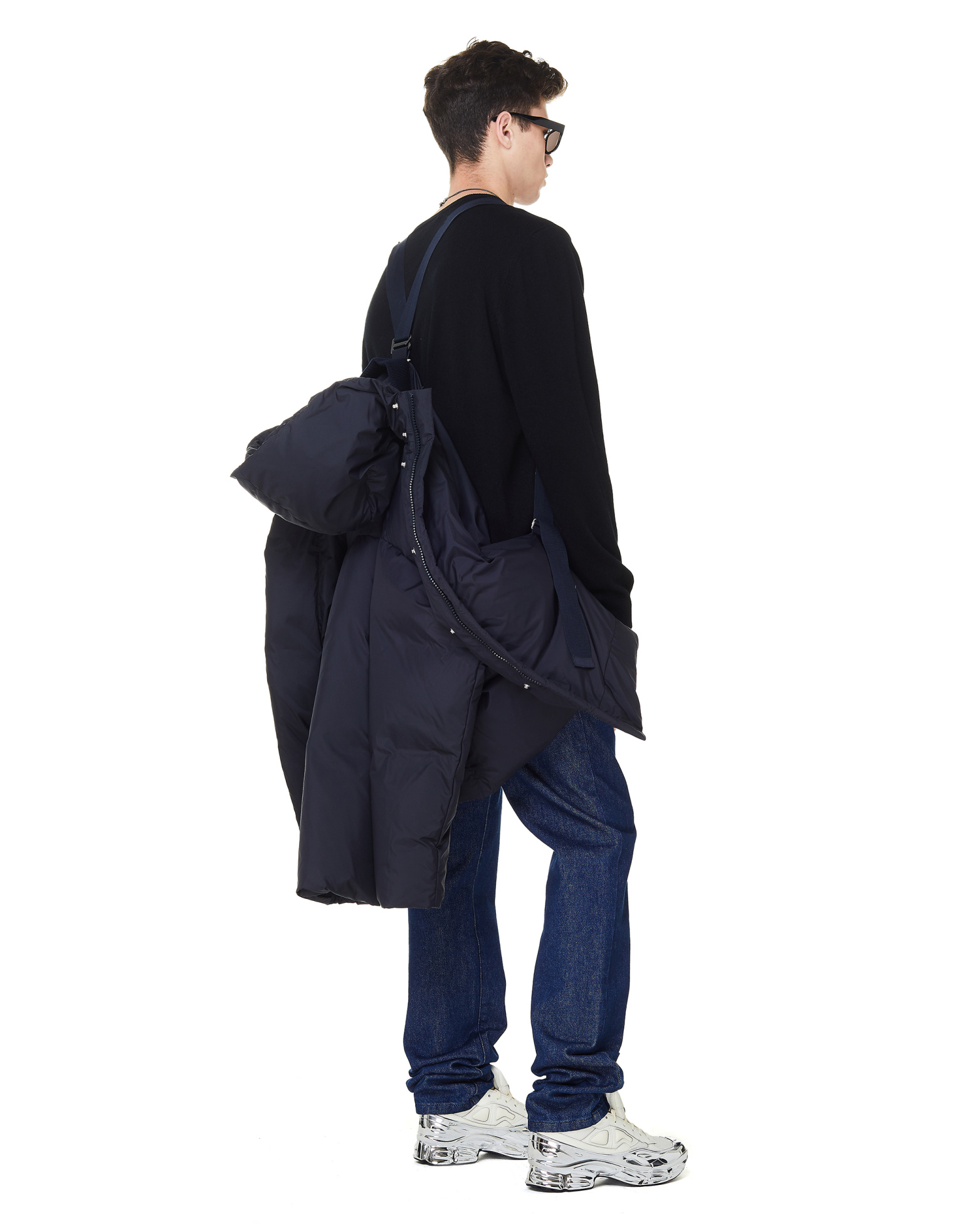 OAMC Lithium Black Zip-Up Down Jacket