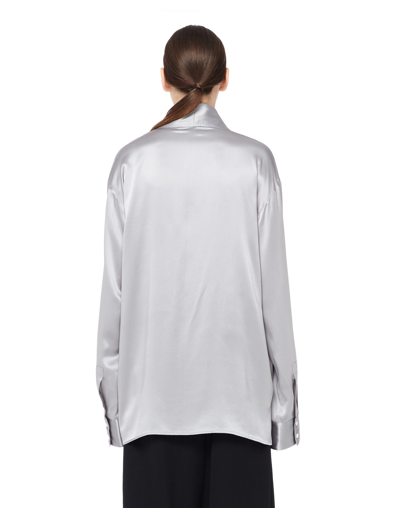 Haider Ackermann Блуза из шелка на запахе
