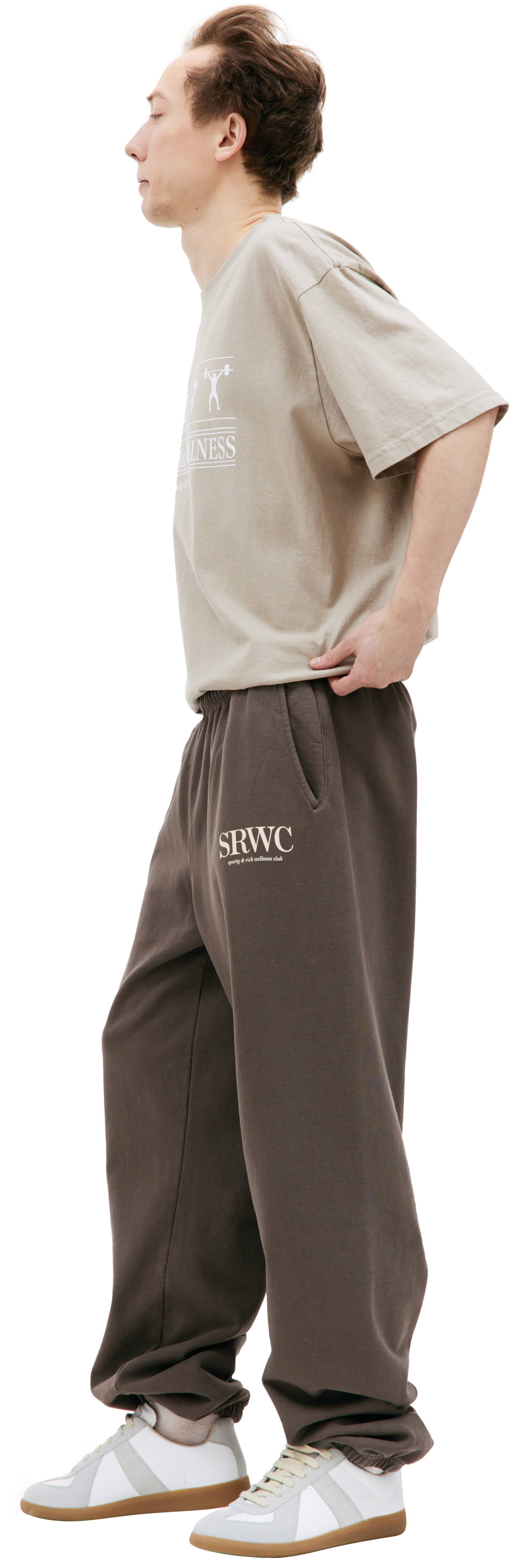 SPORTY & RICH Спортивные брюки с принтом SRWC