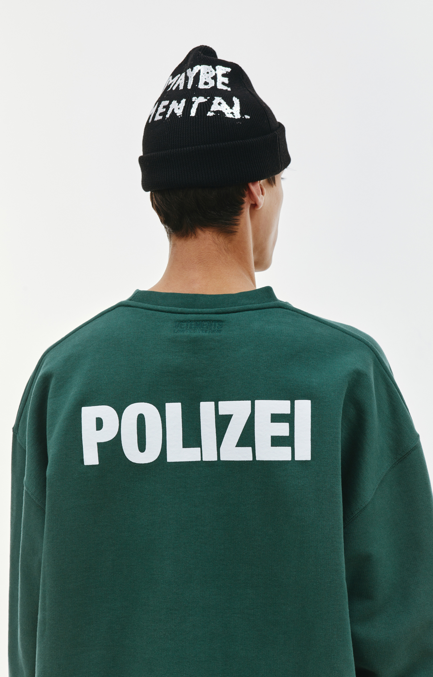 VETEMENTS Свитшот с принтом Polizei