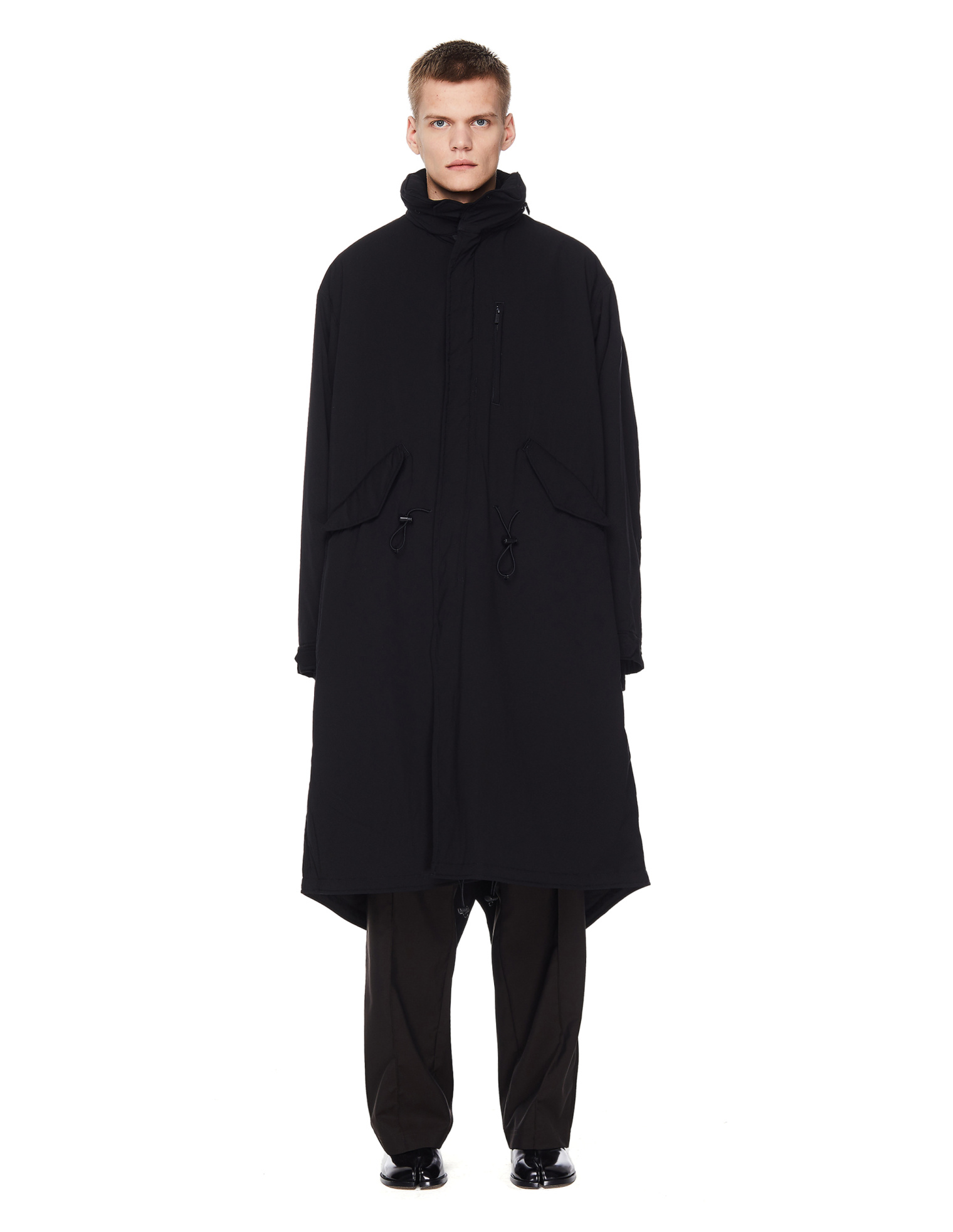 Yohji Yamamoto Black Fishtail Parka