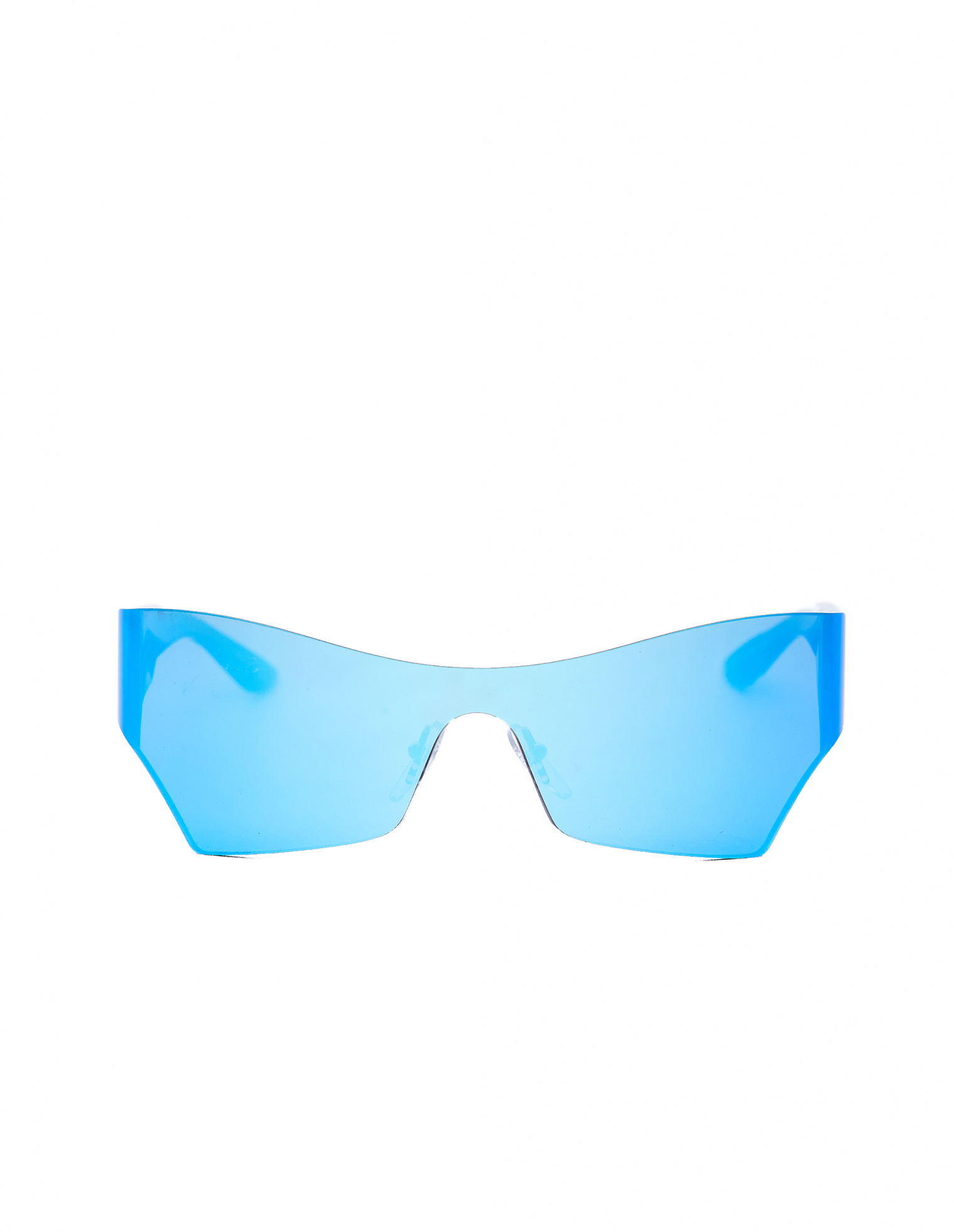 Balenciaga Синие зеркальные очки Mono Cat