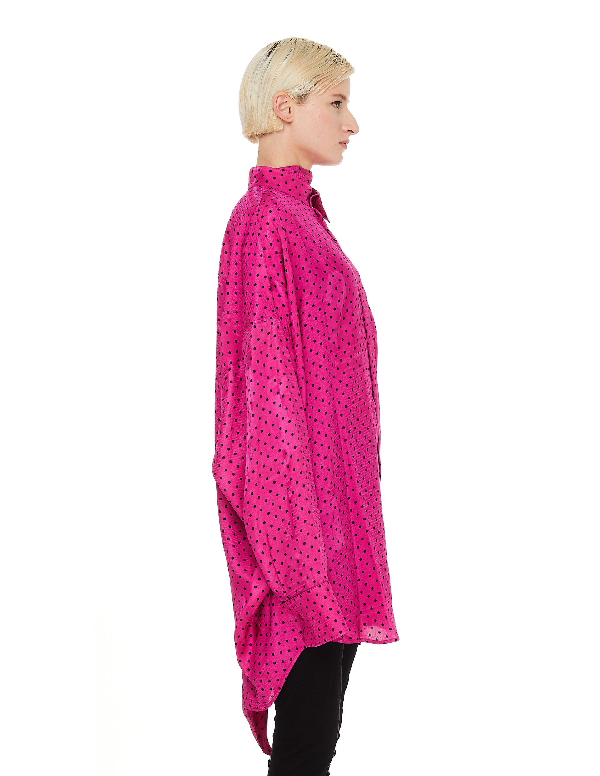 Balenciaga Pink Polka Dot Shirt