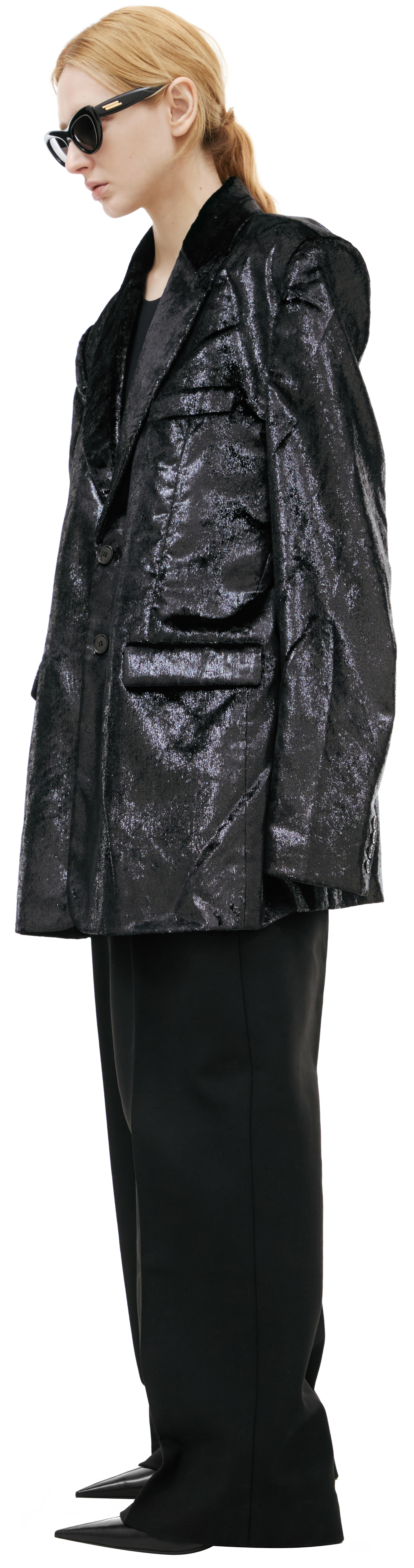 VETEMENTS Shiny single-breasted jacket