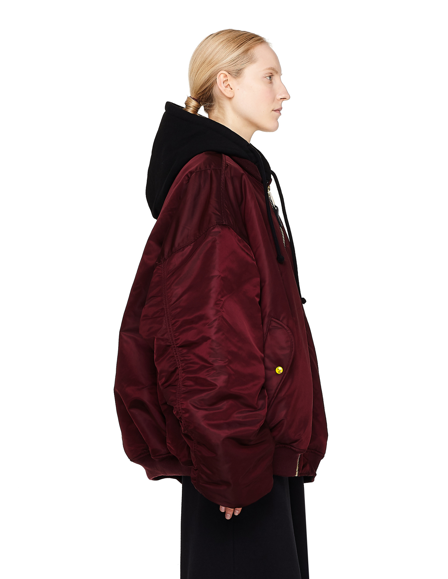 VETEMENTS Alpha Industries Burgundy Bomber Jacket