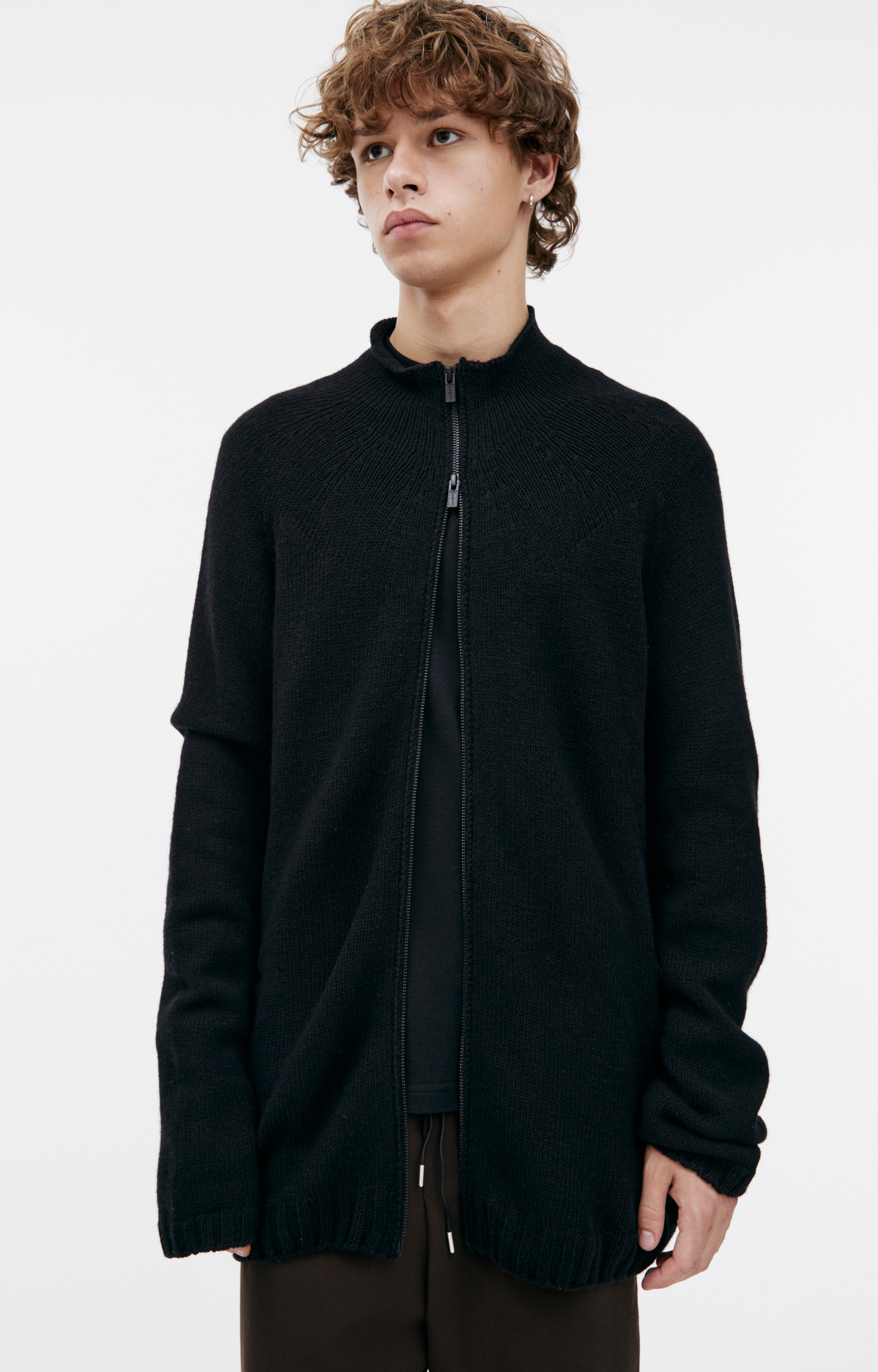 Yohji Yamamoto Zippered wool sweater